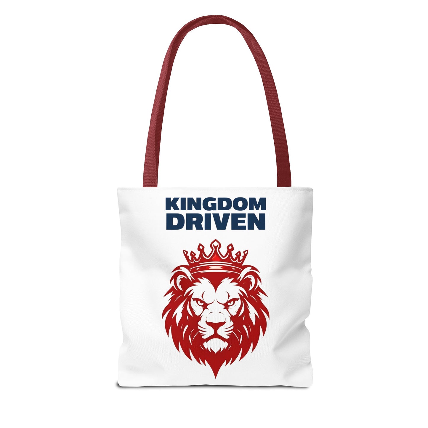 Kingdom Driven Lion Tote Bag β Durable Canvas Bag with Inspirational Design for Everyday Use