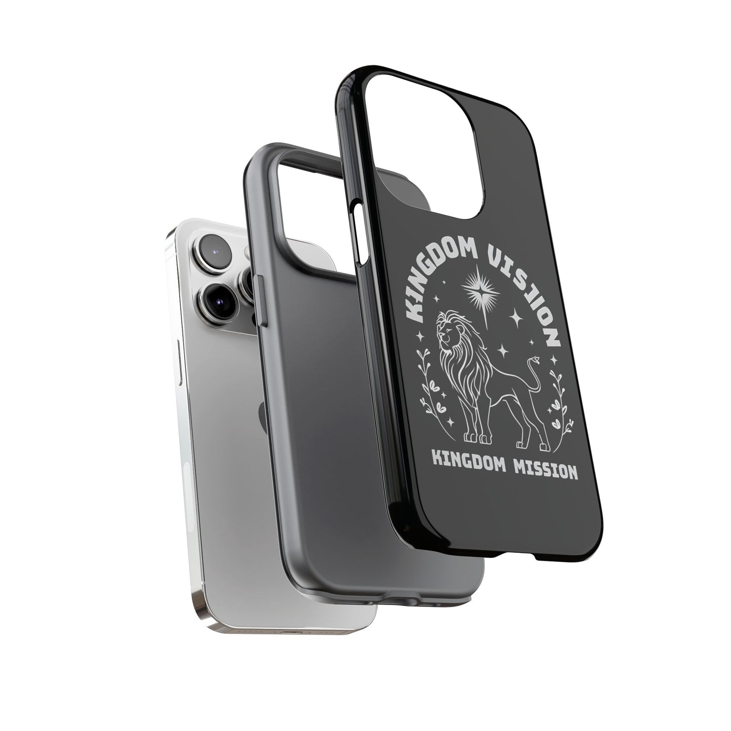 Kingdom Vision Phone Case - Inspirational Lion Design for iPhone 12 to iPhone 16