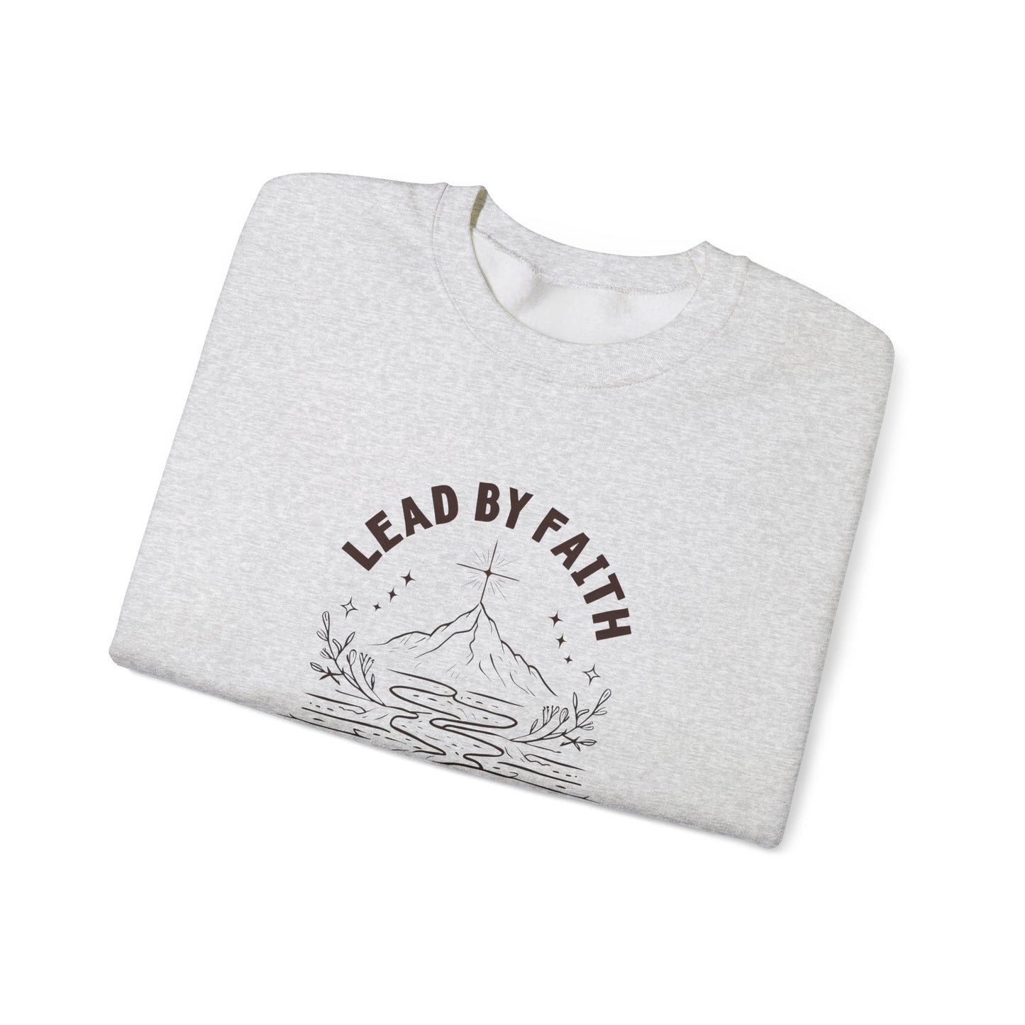 Lead by Faith Crewneck Sweatshirt β Soft Fleece, Classic Fit, Comfortable Everyday Wear