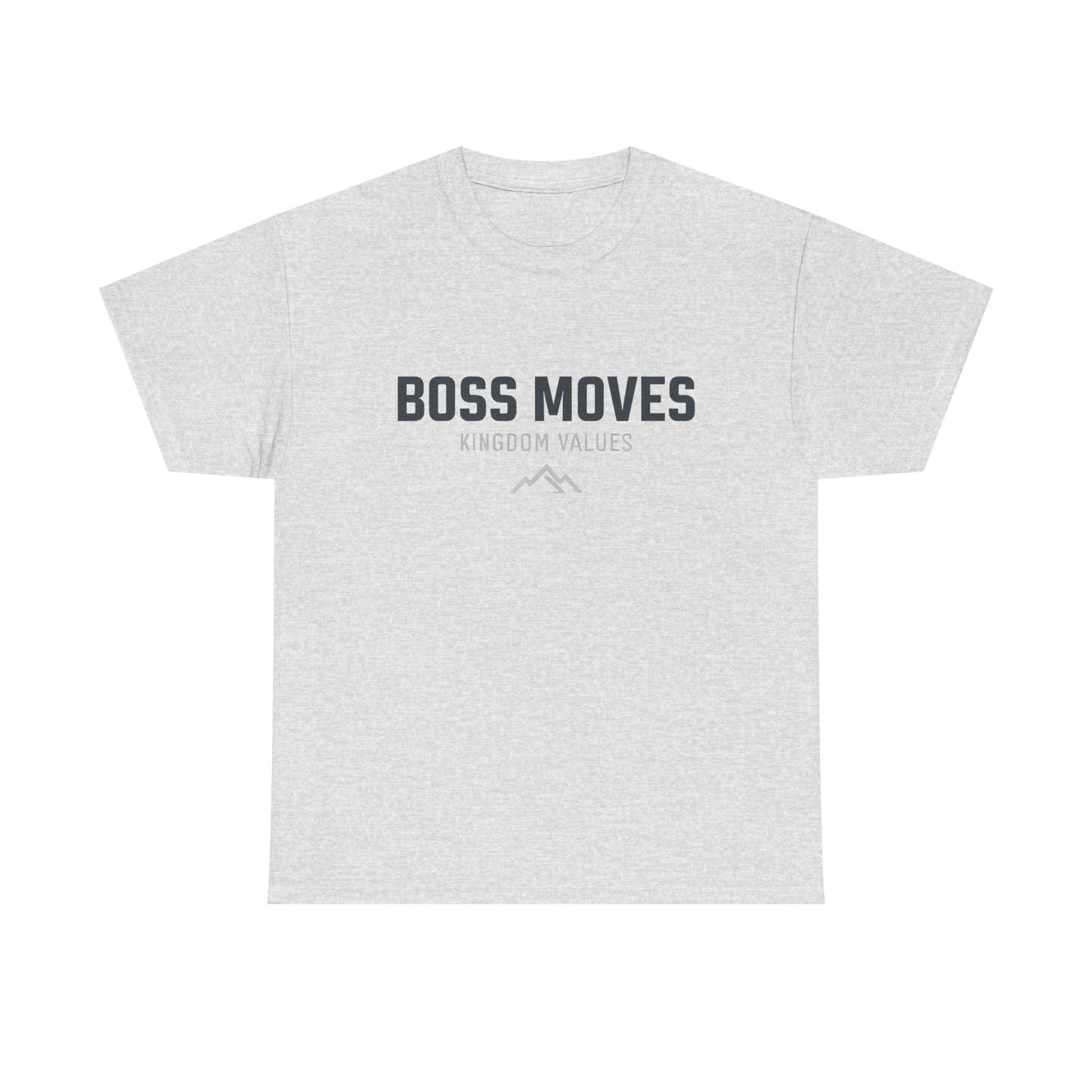 Boss Moves Heavy Cotton T-Shirt β Kingdom Values Unisex Tee for Casual & Everyday Wear