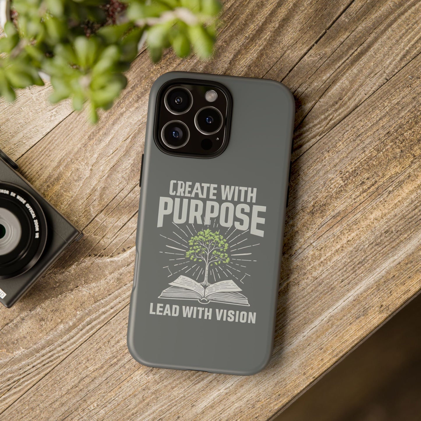 Create with Purpose Phone Case - Inspirational Design for iPhone 12 to iPhone 16