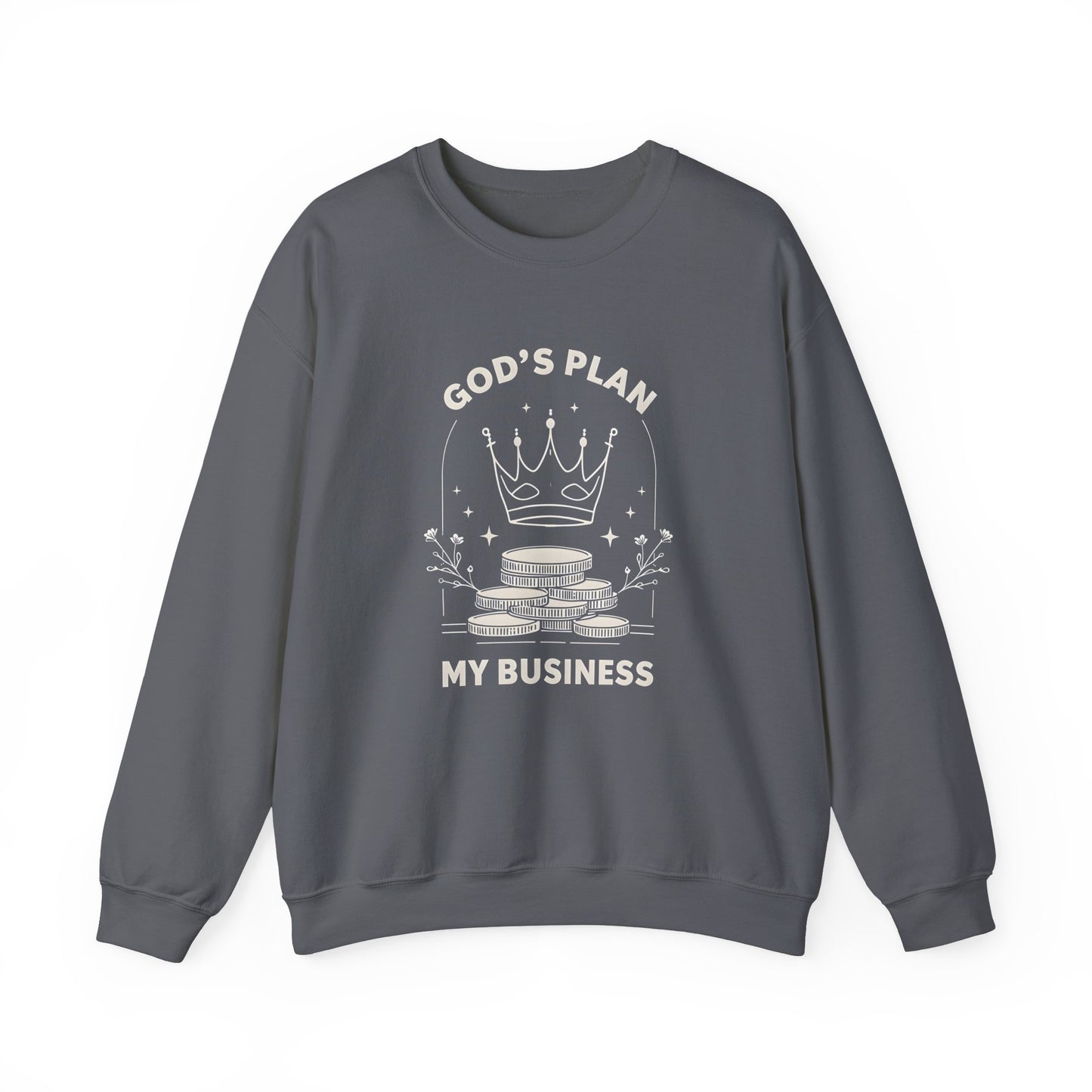 God's Plan Crewneck Sweatshirt – Soft & Cozy Unisex Pullover with Faith-Inspired Design for Casual & Everyday Wear