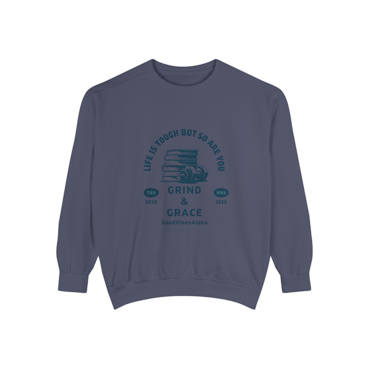Grind & Grace Unisex Heavyweight Sweatshirt – Soft, Warm & Durable for Everyday Comfort