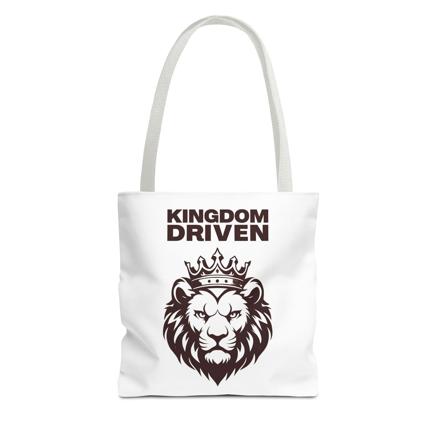 Kingdom Driven Lion Tote Bag β Durable Canvas Bag with Inspirational Design for Everyday Use