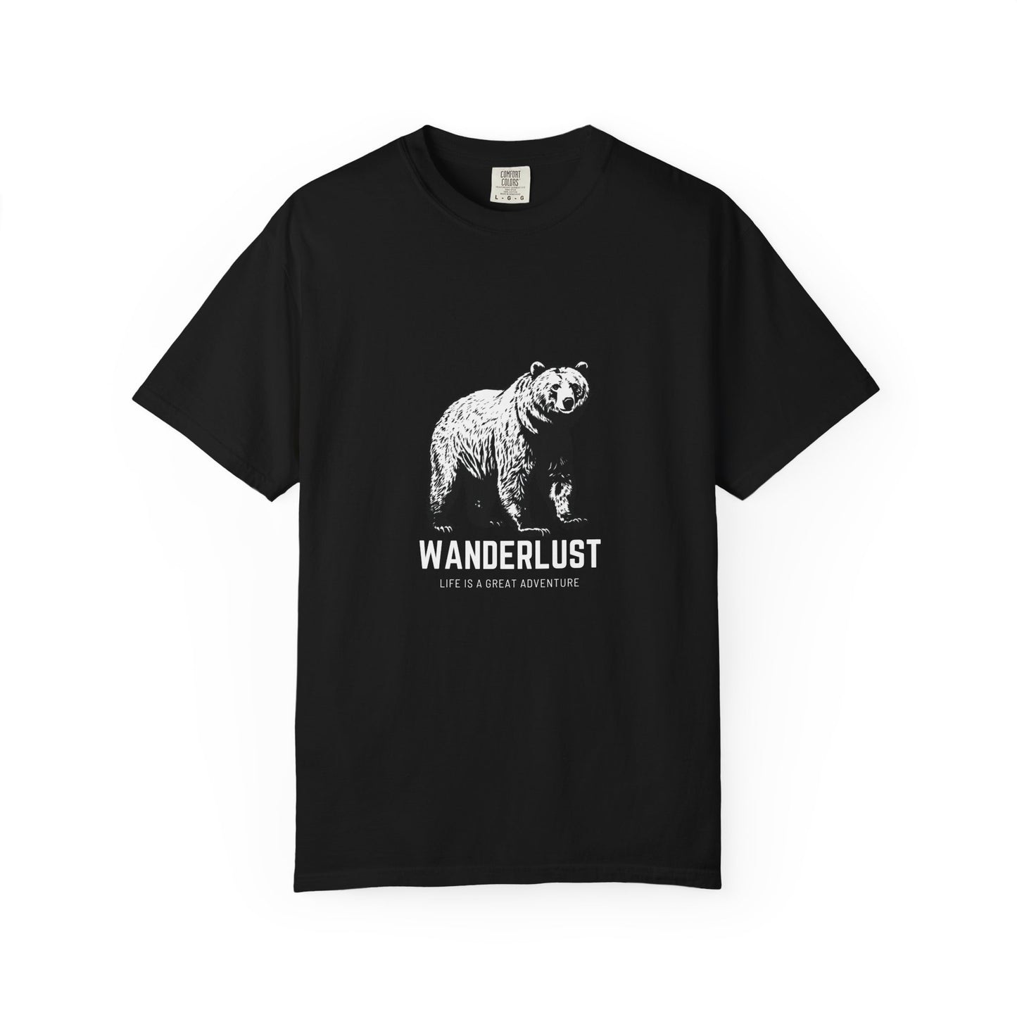 Wanderlust (White) Unisex Garment-Dyed T-Shirt – Soft, Durable & Comfortable Everyday Wear