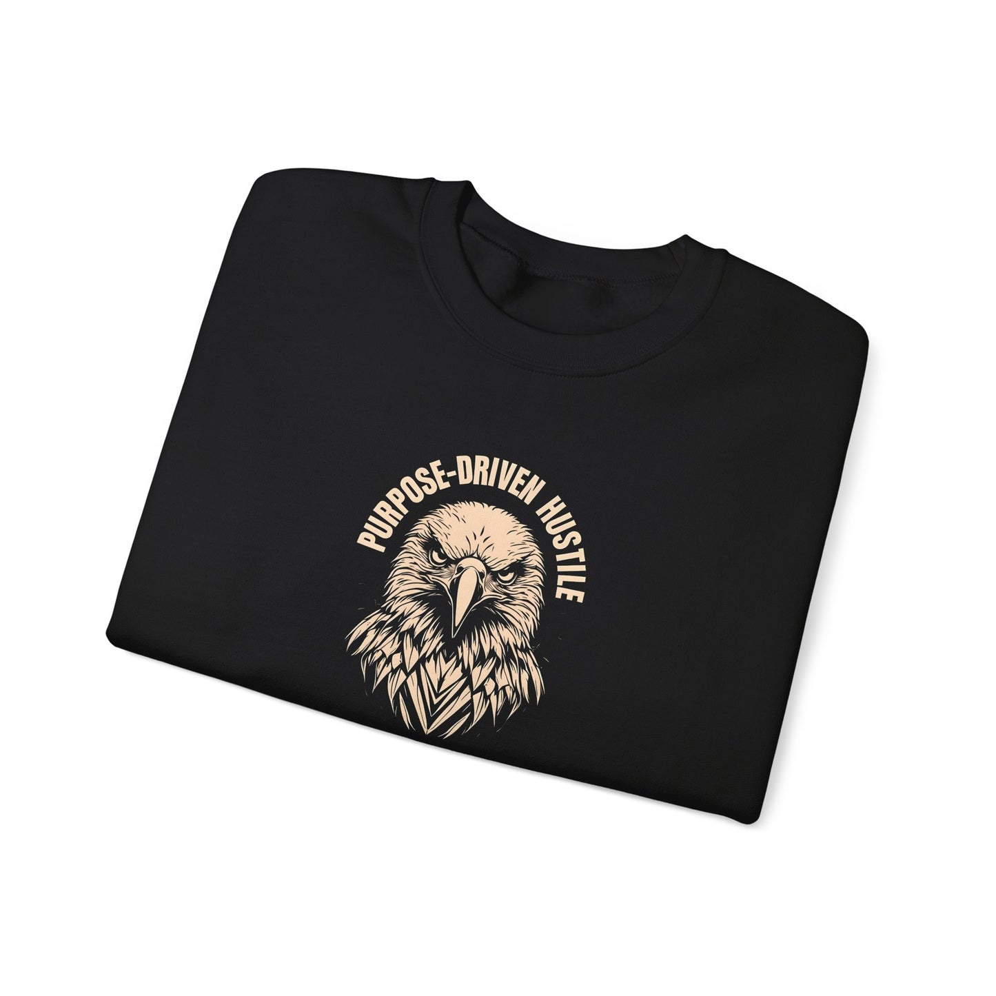 Purpose-Driven Hustle Crewneck Sweatshirt – 50/50 Cotton-Poly Blend, Classic Fit, Durable & Comfortable