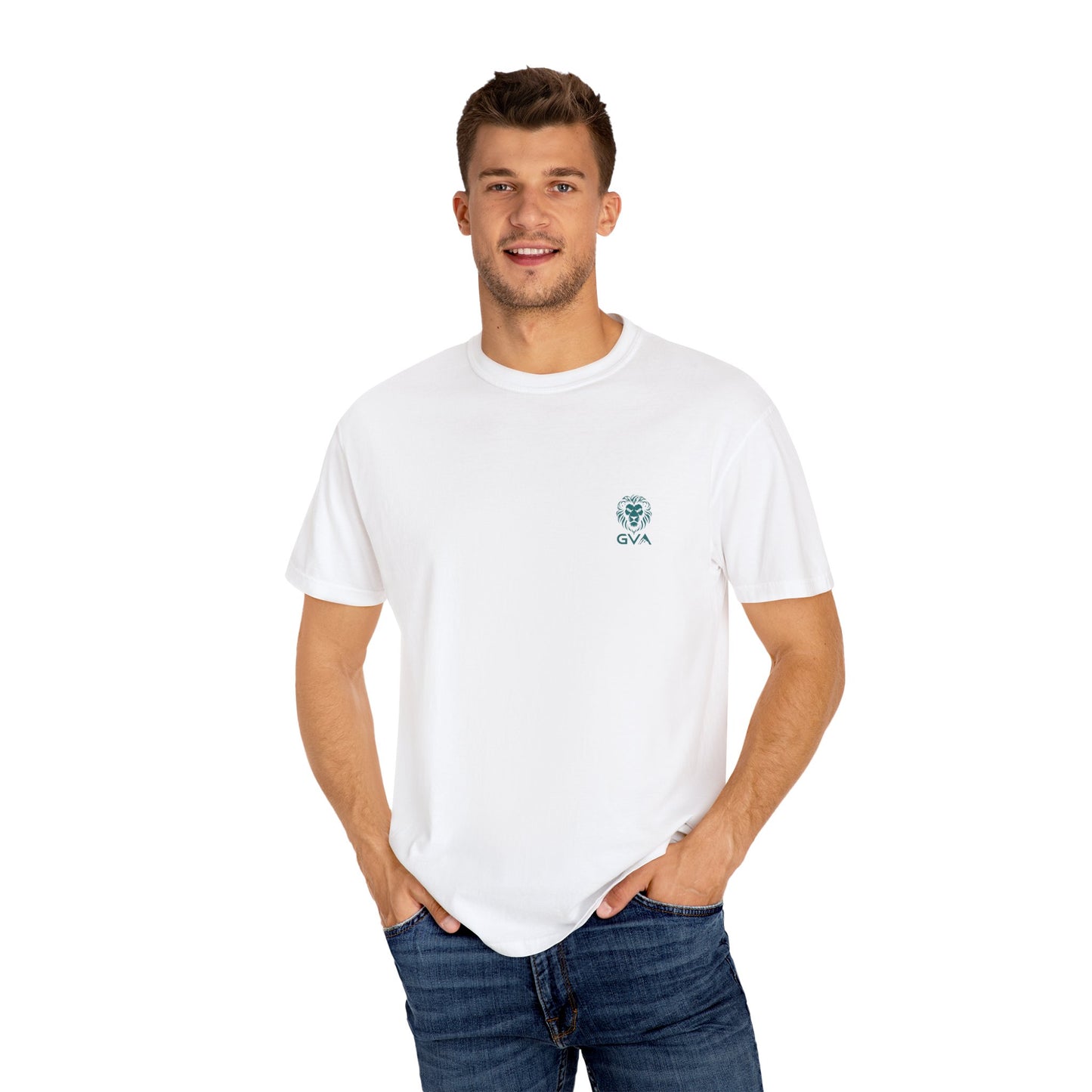 GVA Spirit Animal Majestic Ram - Unisex Garment-Dyed T-Shirt – Soft, Durable & Comfortable Everyday Wear