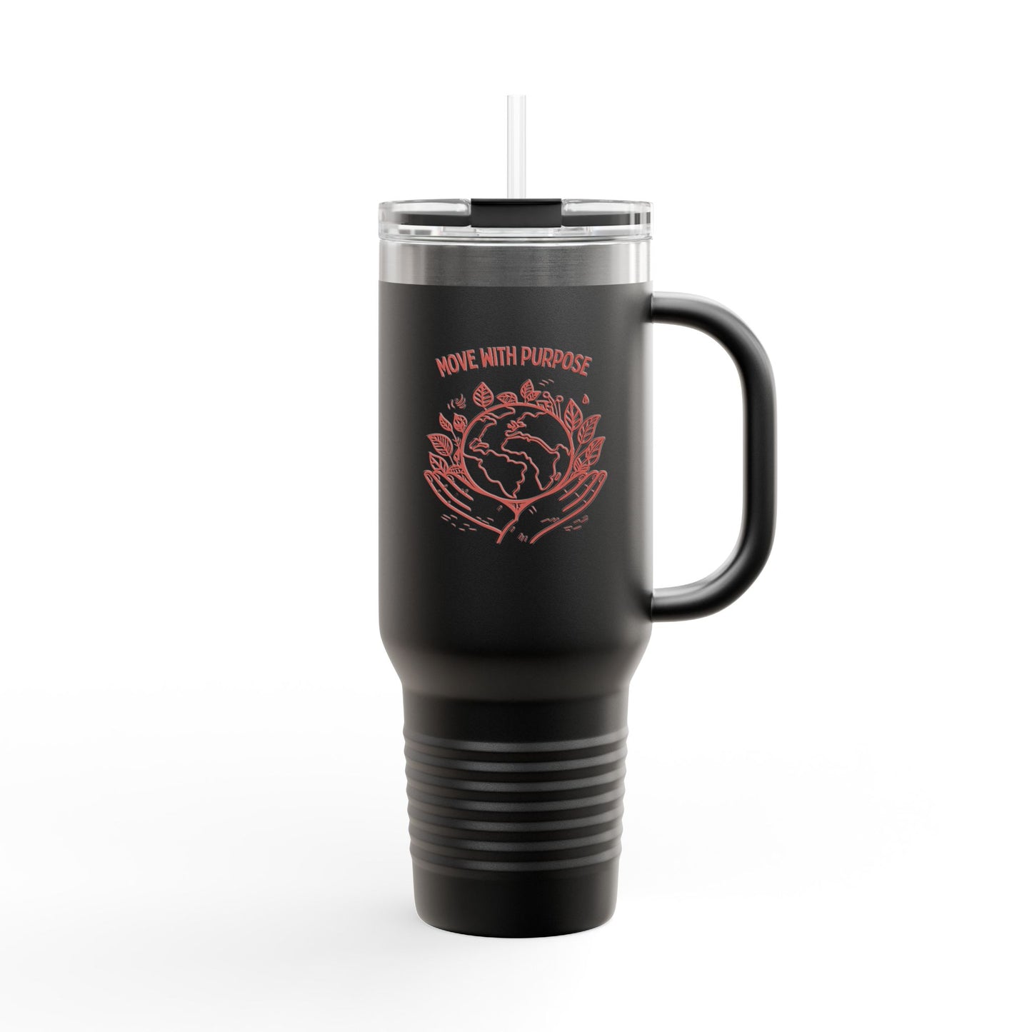 Move with Purpose Insulated Travel Mug – 40oz Stainless Steel, Leak-Proof & Double-Wall Insulated