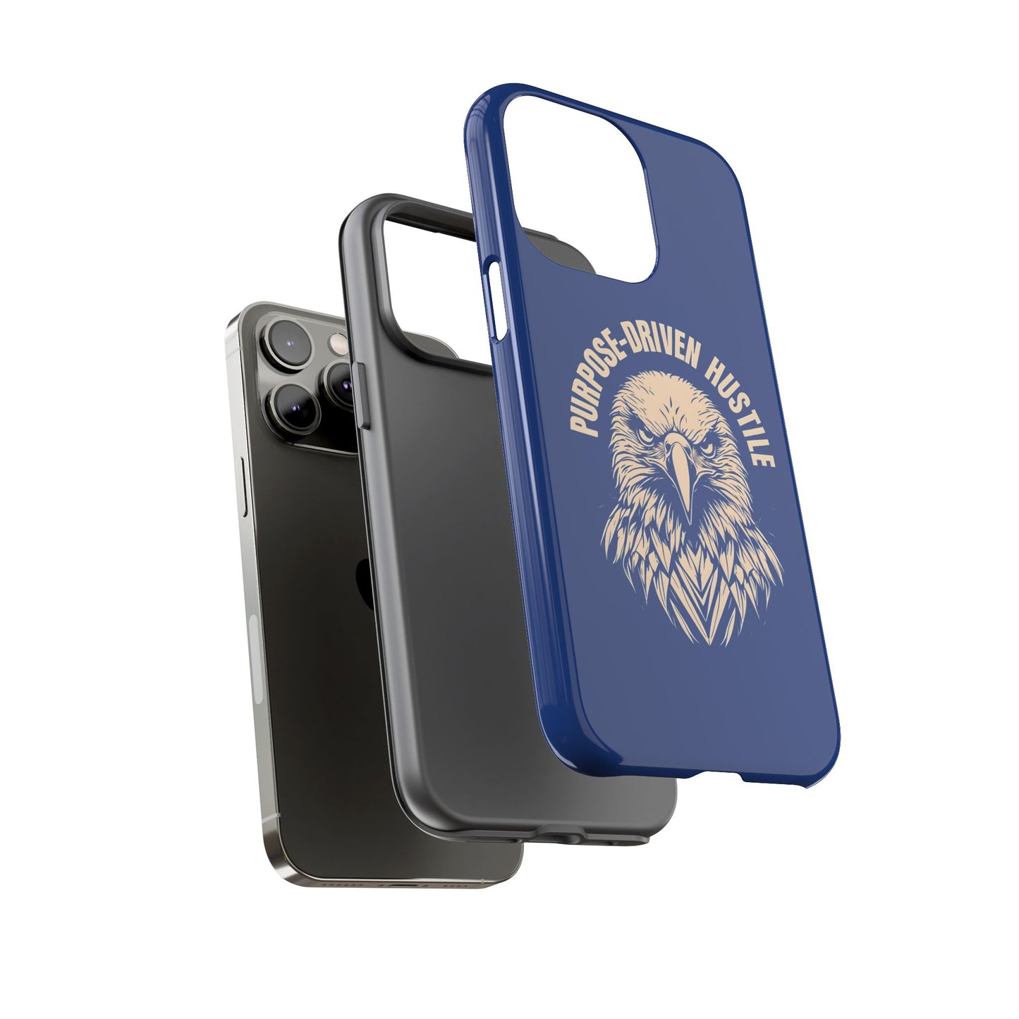 Purpose-Driven Hustle Phone Case - Eagle Design for iPhone 12 to iPhone 16