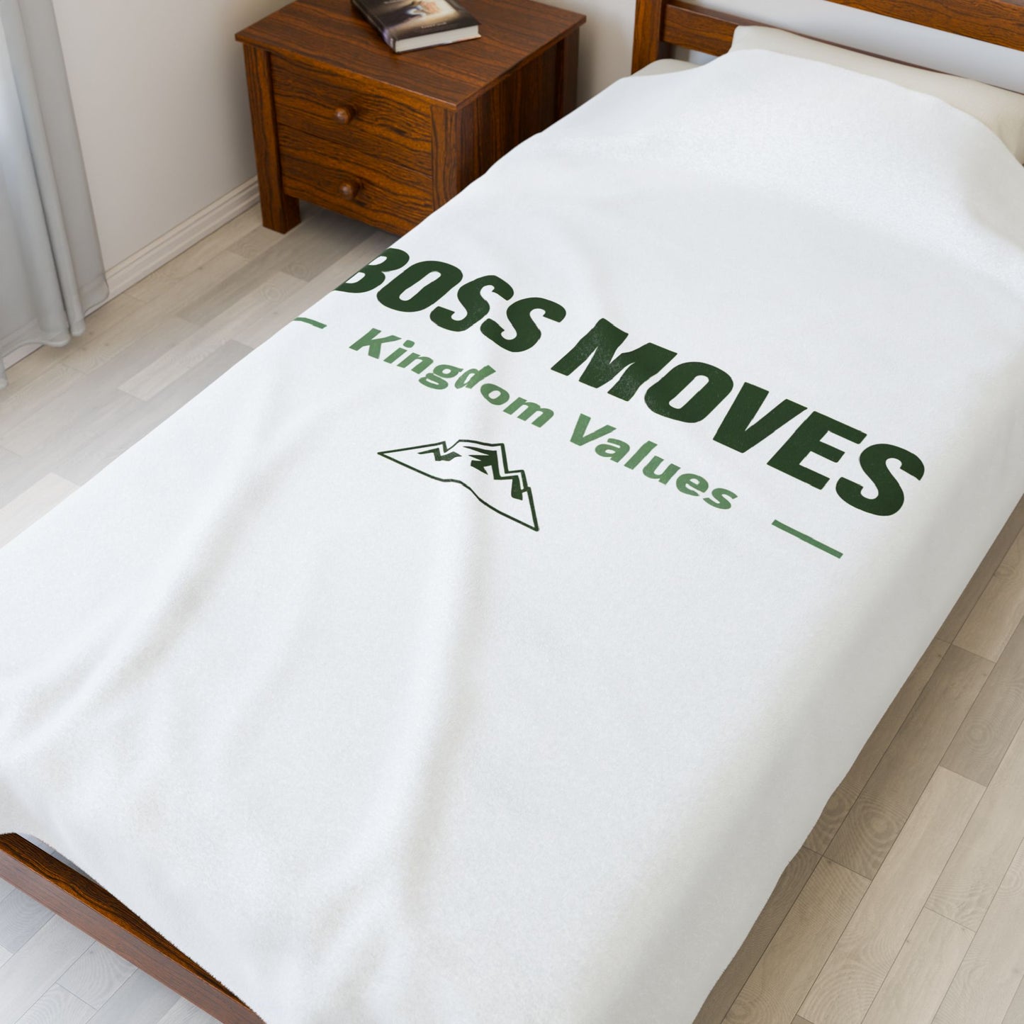 Boss Moves Velveteen Plush Blanket – Ultra-Soft, Warm & Durable for Home & Gifts