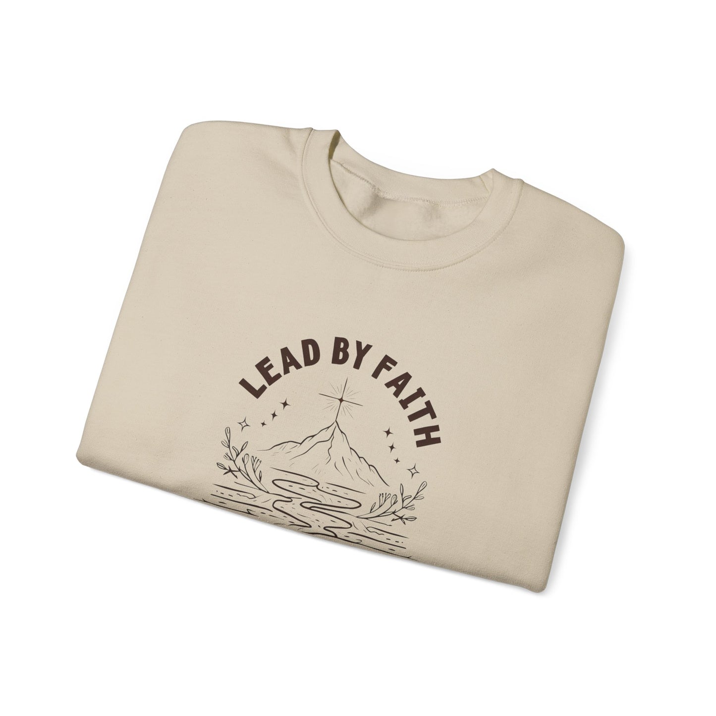 Lead by Faith Crewneck Sweatshirt β Soft Fleece, Classic Fit, Comfortable Everyday Wear