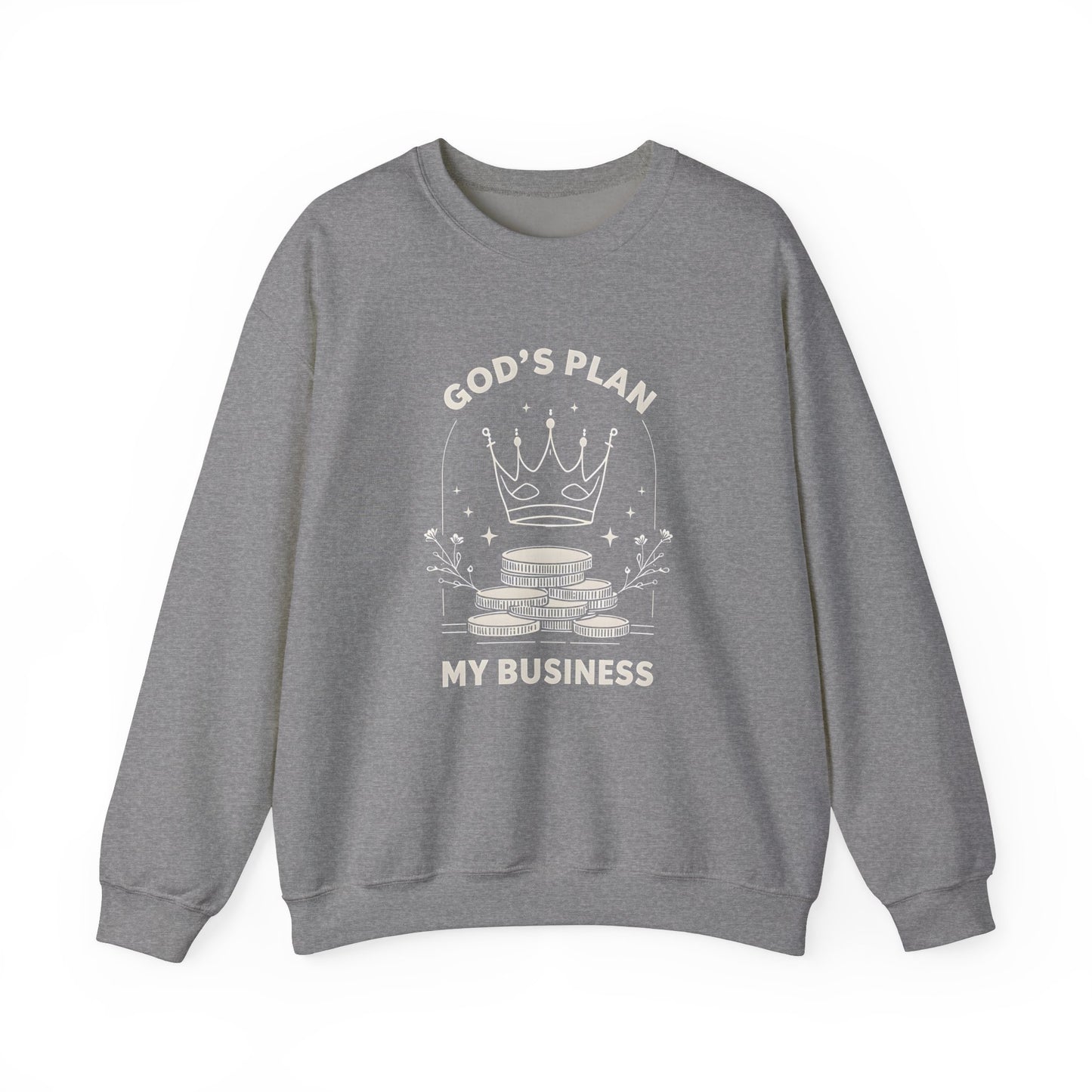 God's Plan Crewneck Sweatshirt – Soft & Cozy Unisex Pullover with Faith-Inspired Design for Casual & Everyday Wear