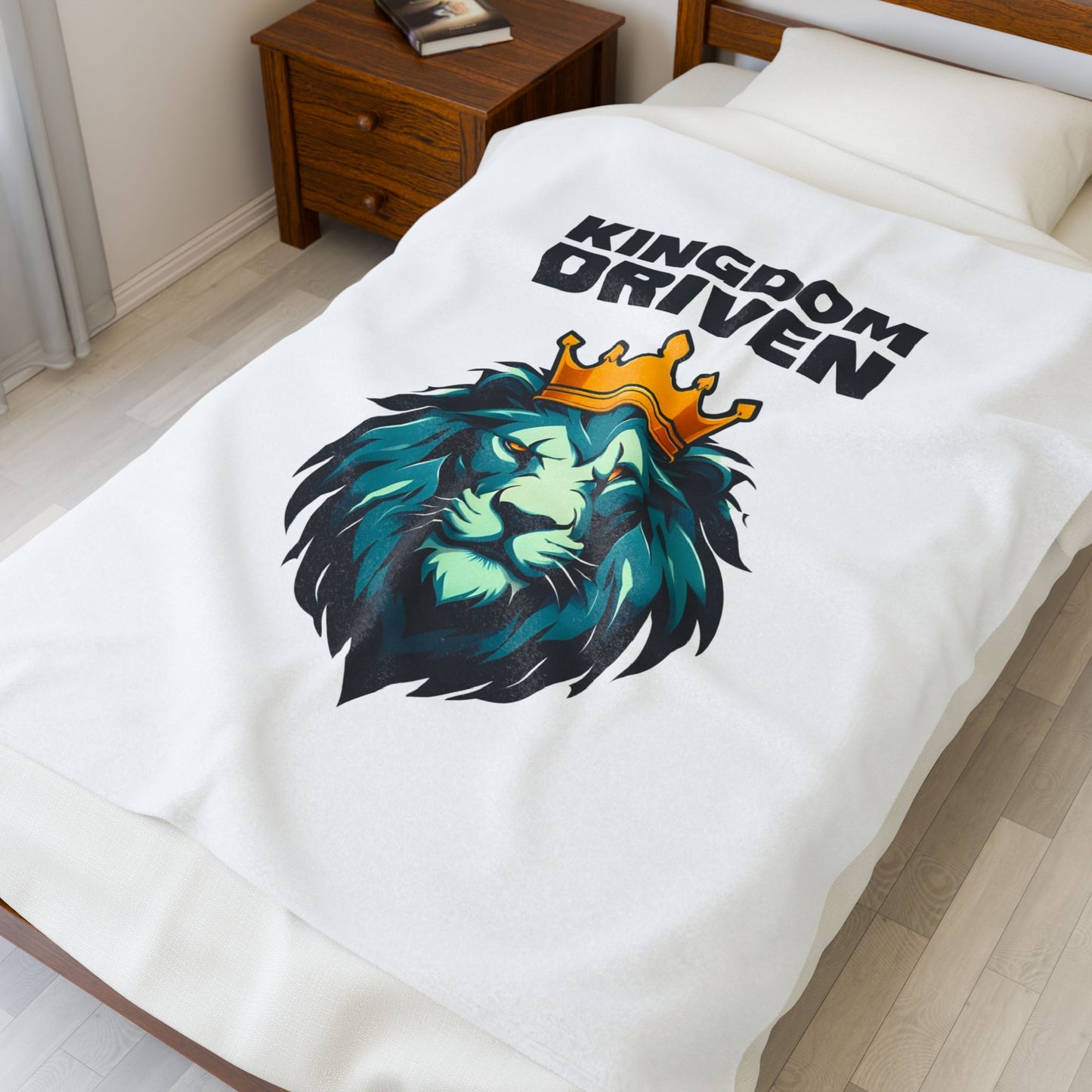 Kingdom Driven Velveteen Plush Blanket – Ultra-Soft, Warm & Durable for Home & Gifts