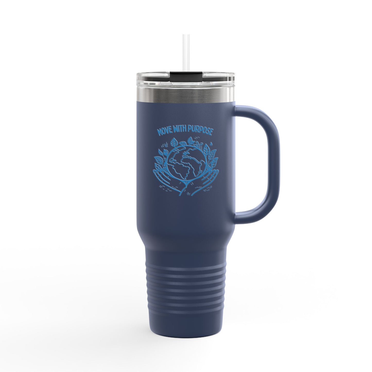 Move with Purpose Insulated Travel Mug – 40oz Stainless Steel, Leak-Proof & Double-Wall Insulated