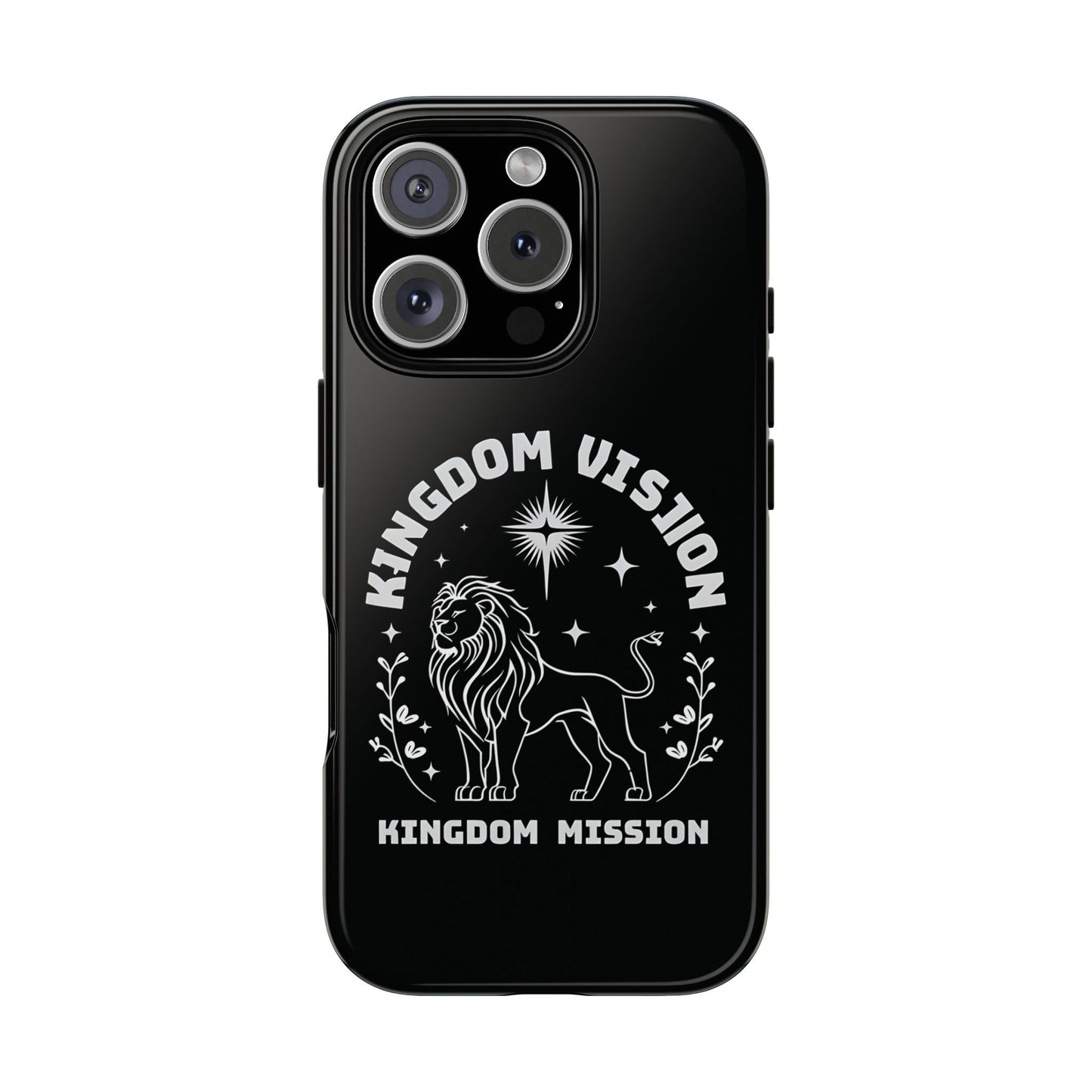 Kingdom Vision Phone Case - Inspirational Lion Design for iPhone 12 to iPhone 16