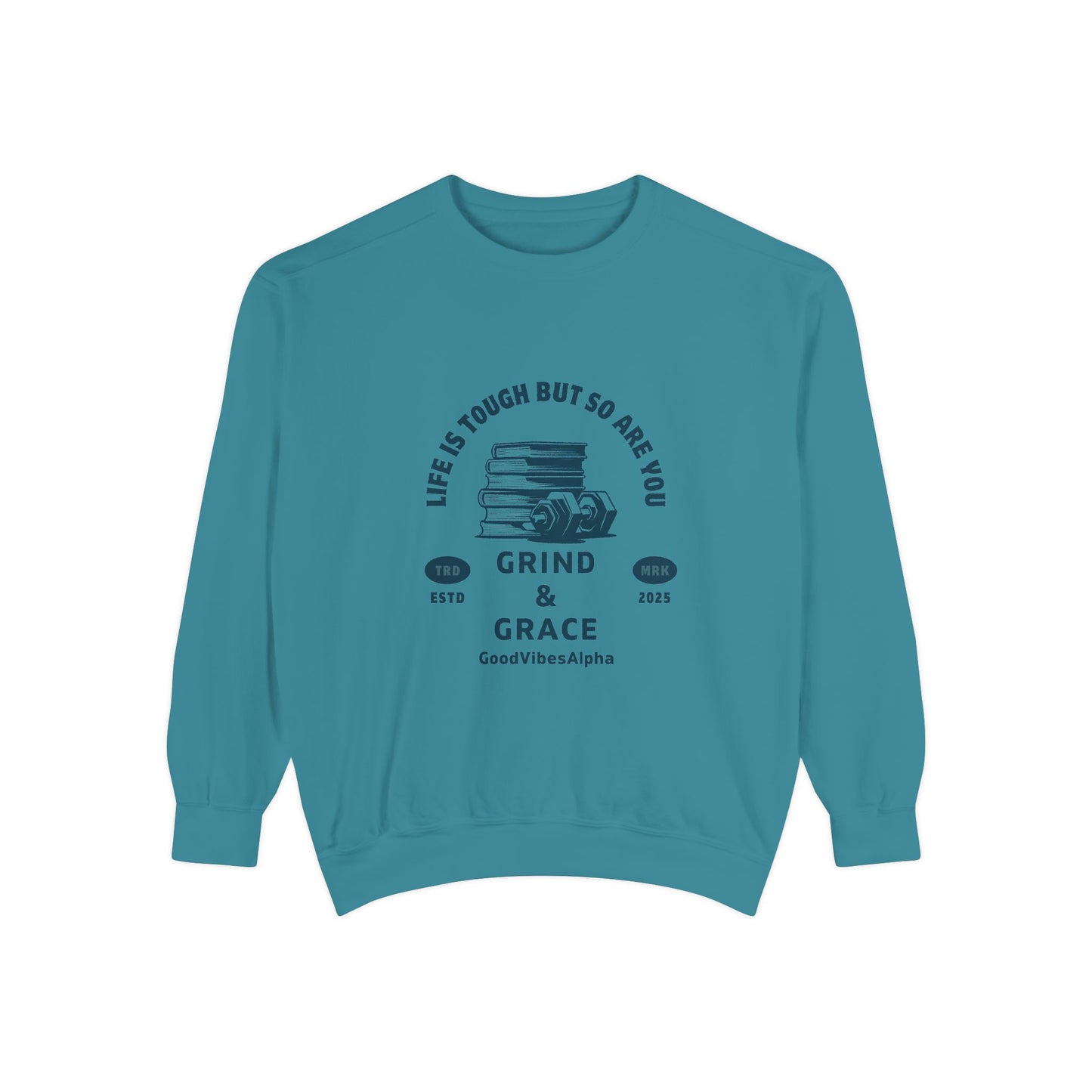 Grind & Grace Unisex Heavyweight Sweatshirt – Soft, Warm & Durable for Everyday Comfort