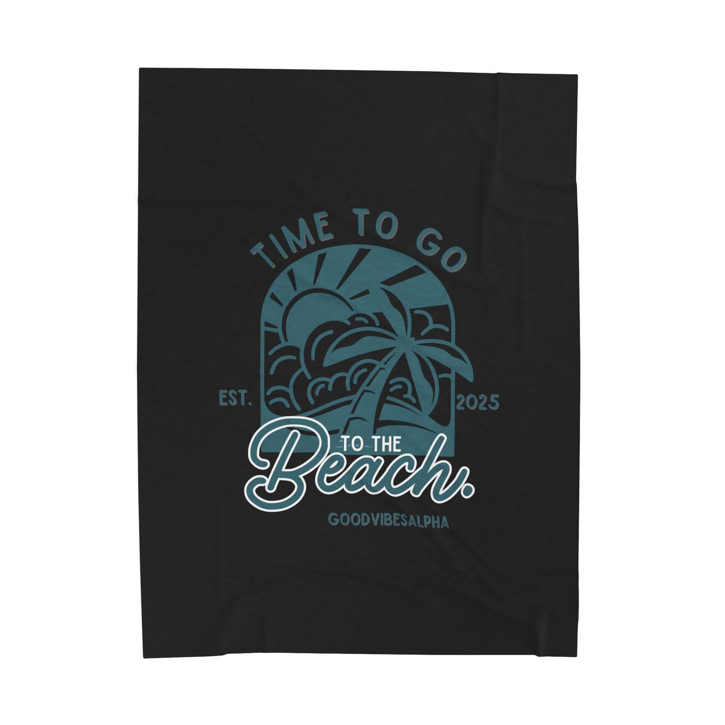 Beach Time Plush Blanket (TOB) | Cozy Home Decor, Relaxation Blanket