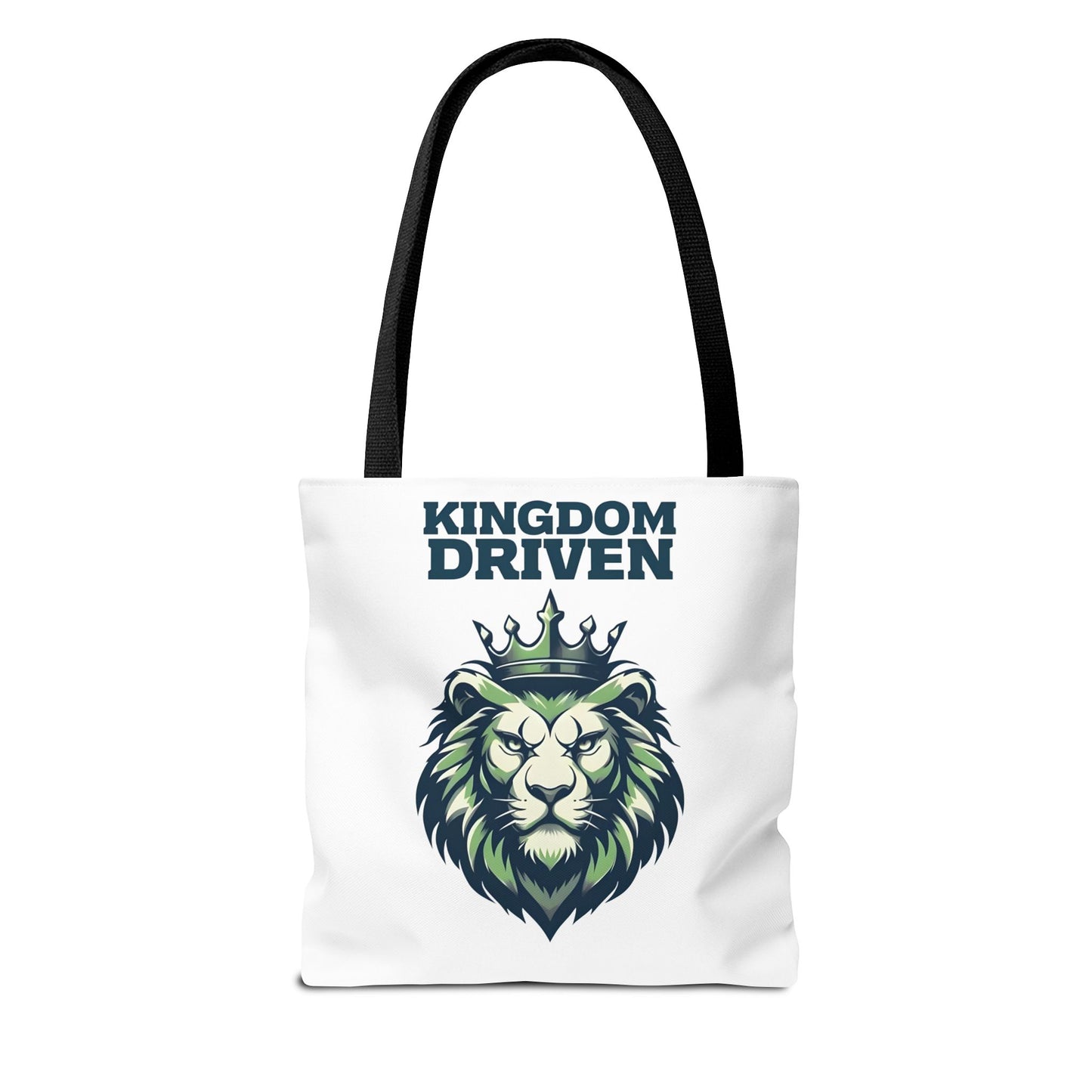Kingdom Driven Lion Tote Bag β Durable Canvas Bag with Inspirational Design for Everyday Use