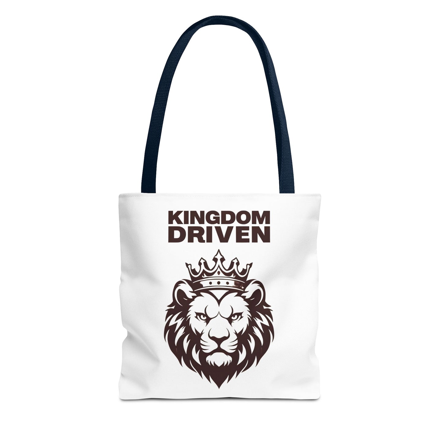 Kingdom Driven Lion Tote Bag β Durable Canvas Bag with Inspirational Design for Everyday Use