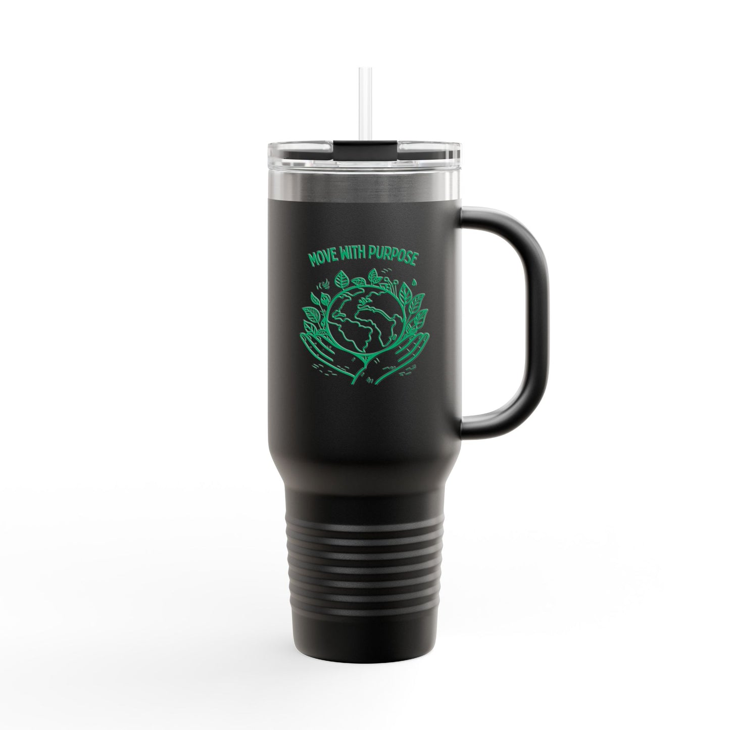 Move with Purpose Insulated Travel Mug – 40oz Stainless Steel, Leak-Proof & Double-Wall Insulated