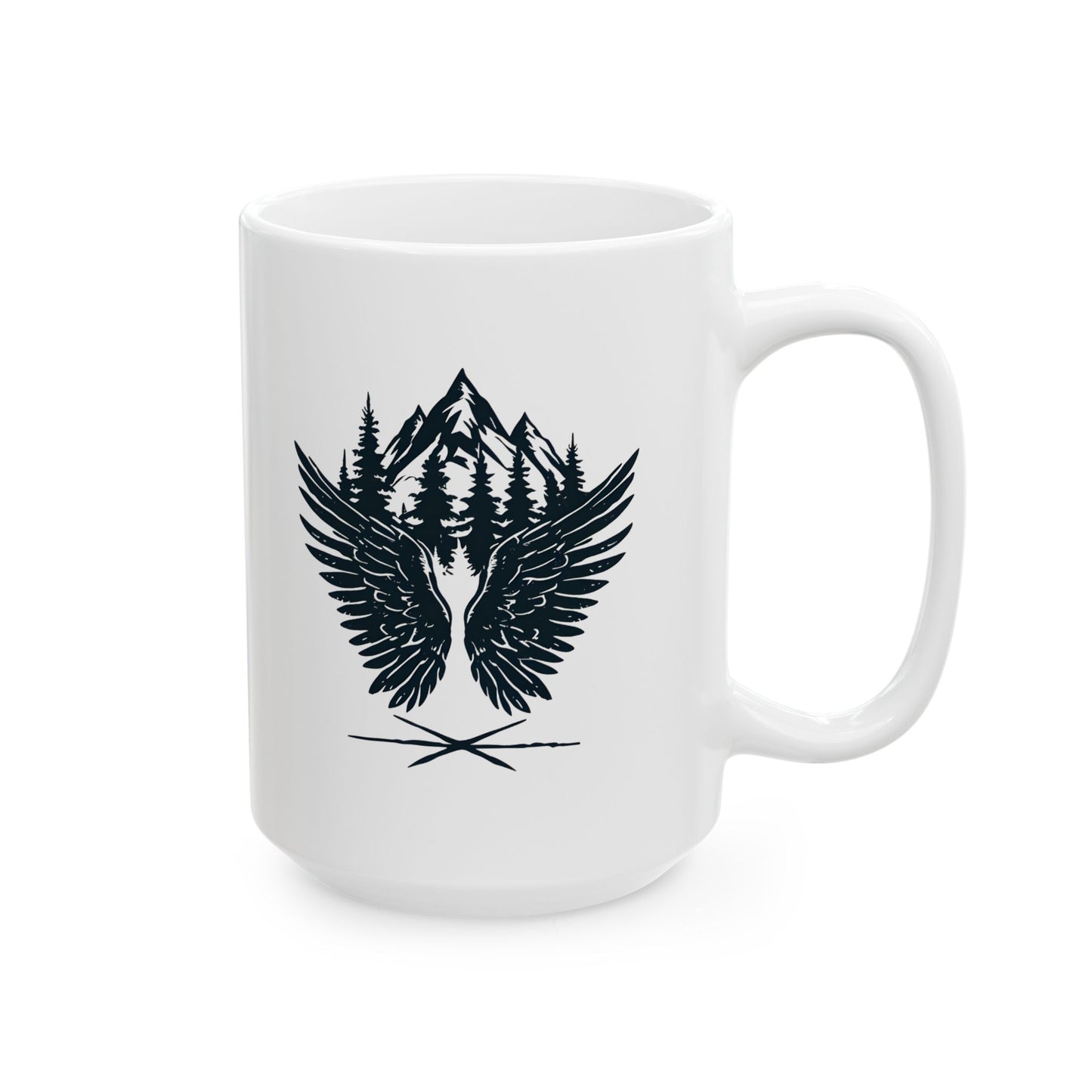 Outdoor Inspired Ceramic Mug – Glossy Finish, 11oz & 15oz, Dishwasher & Microwave Safe