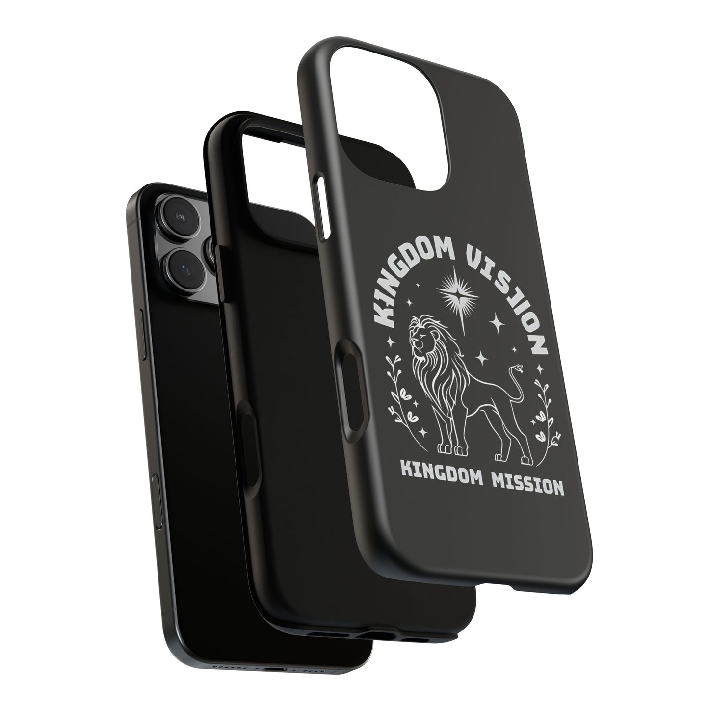 Kingdom Vision Phone Case - Inspirational Lion Design for iPhone 12 to iPhone 16