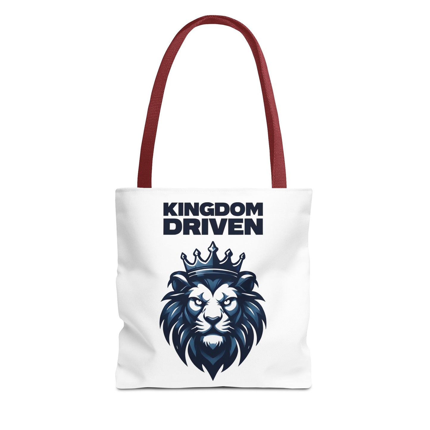 Kingdom Driven Lion Tote Bag β Durable Canvas Bag with Inspirational Design for Everyday Use
