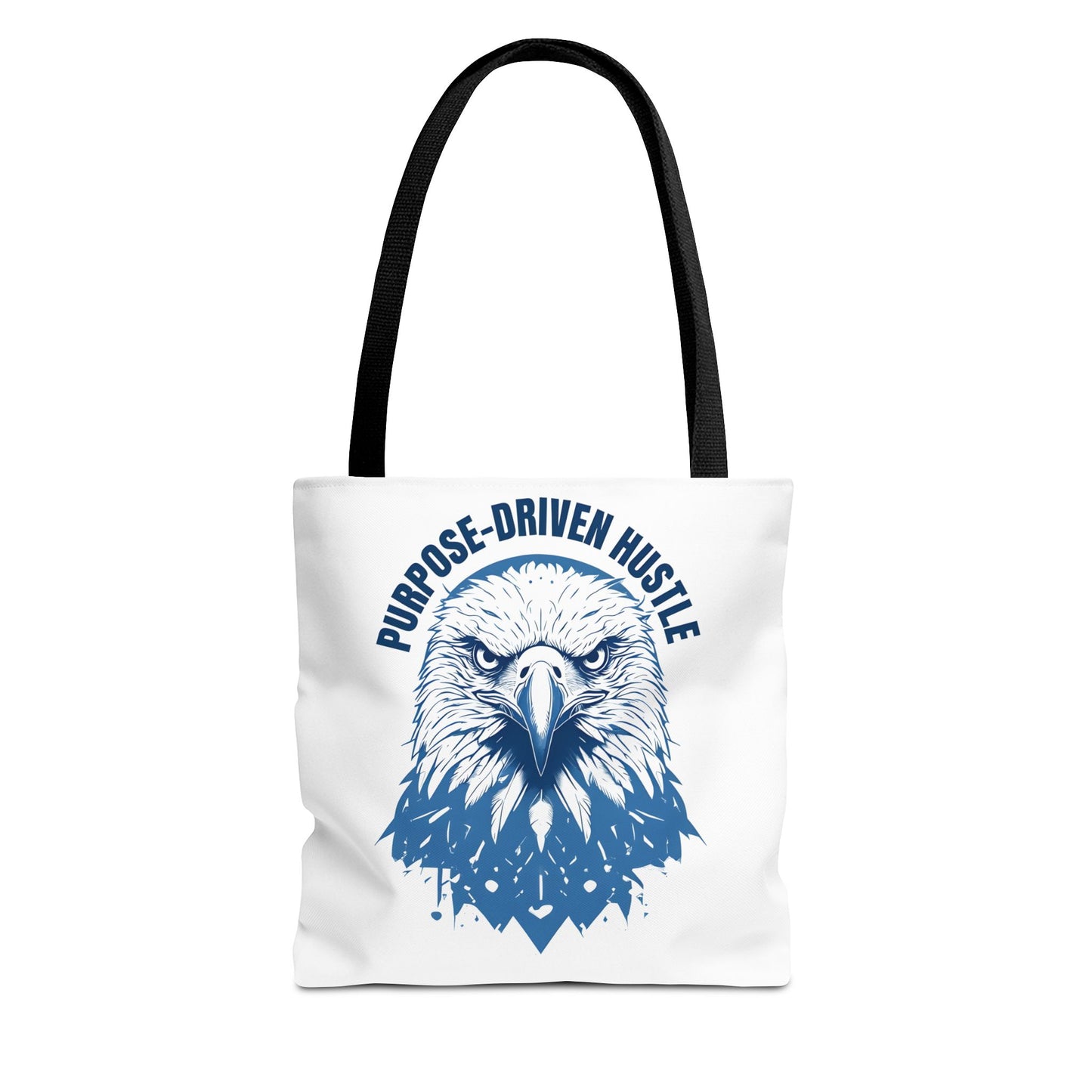 Purpose-Driven Hustle Eagle Tote Bag β Durable Canvas Bag with Bold Motivational Design