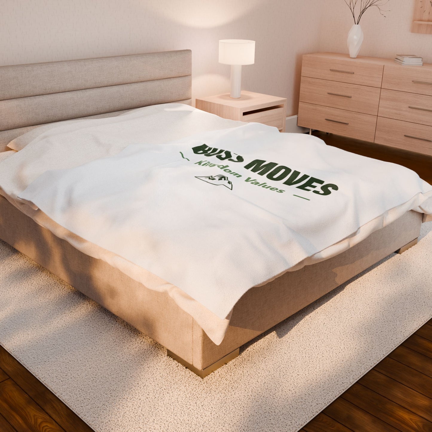 Boss Moves Velveteen Plush Blanket – Ultra-Soft, Warm & Durable for Home & Gifts