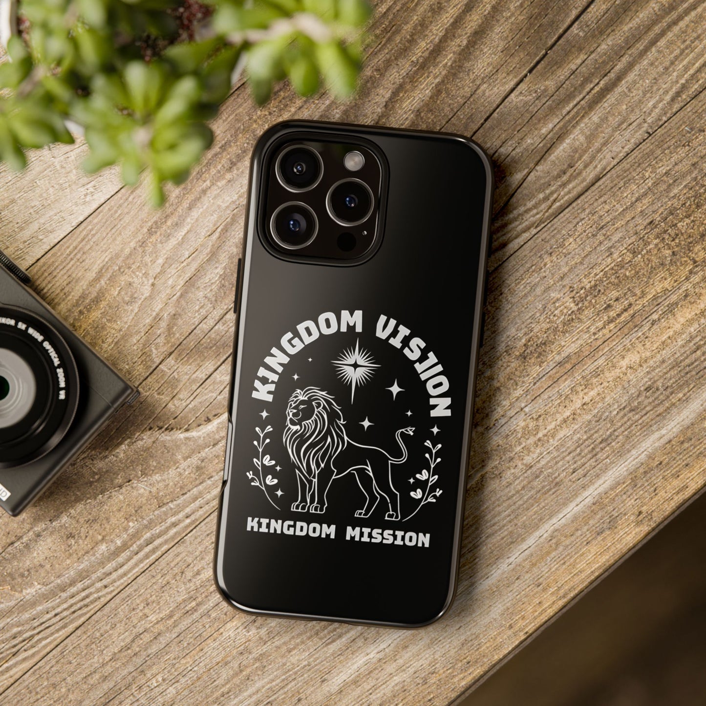 Kingdom Vision Phone Case - Inspirational Lion Design for iPhone 12 to iPhone 16