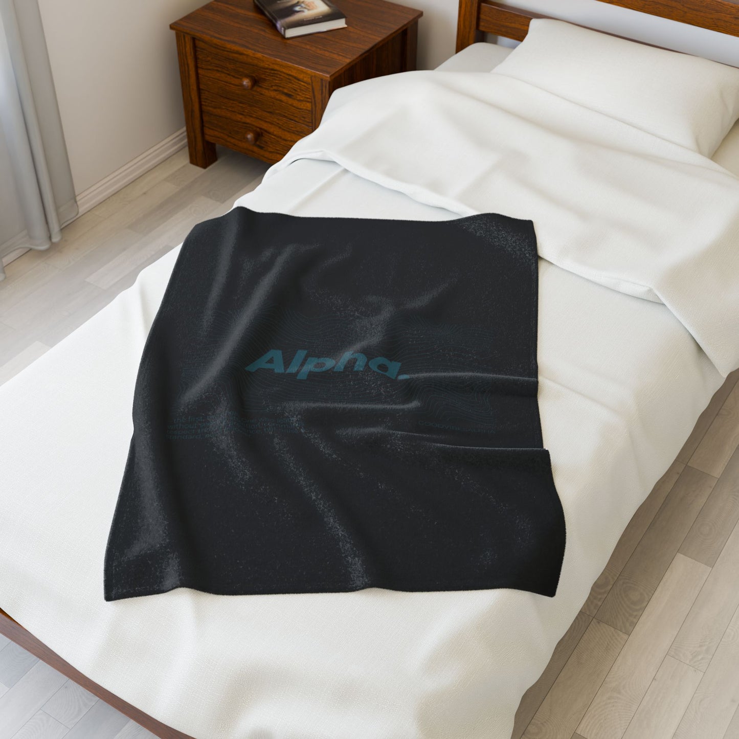 Alpha Waves Plush Blanket (TOB) | Cozy Home Decor, Relaxation Blanket