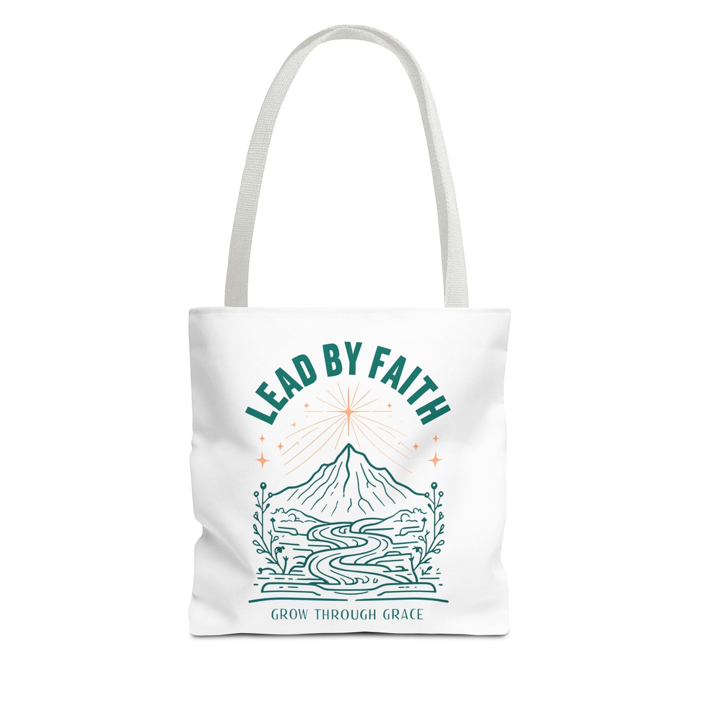 Lead by Faith Tote Bag β Durable Canvas Bag for Everyday Use