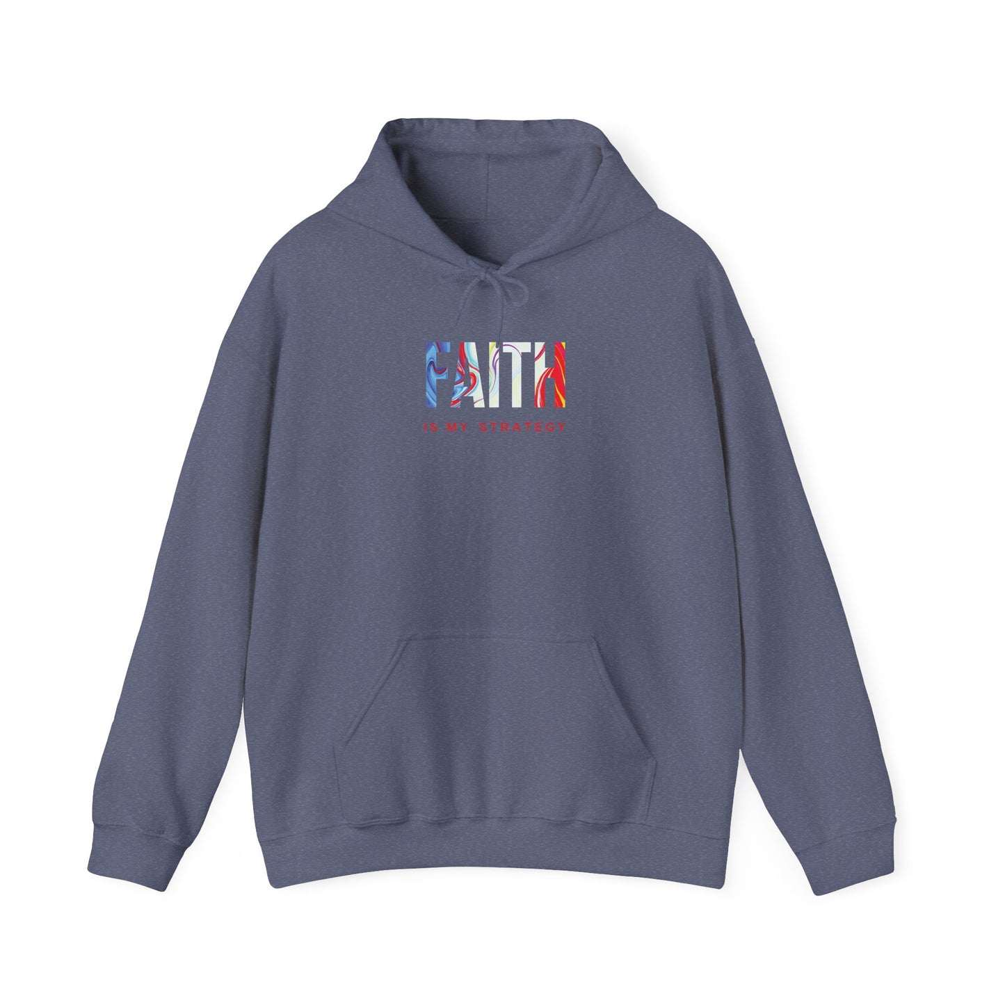 Faith Is My Strategy Hoodie – Soft & Cozy Unisex Pullover for Casual & Streetwear Style