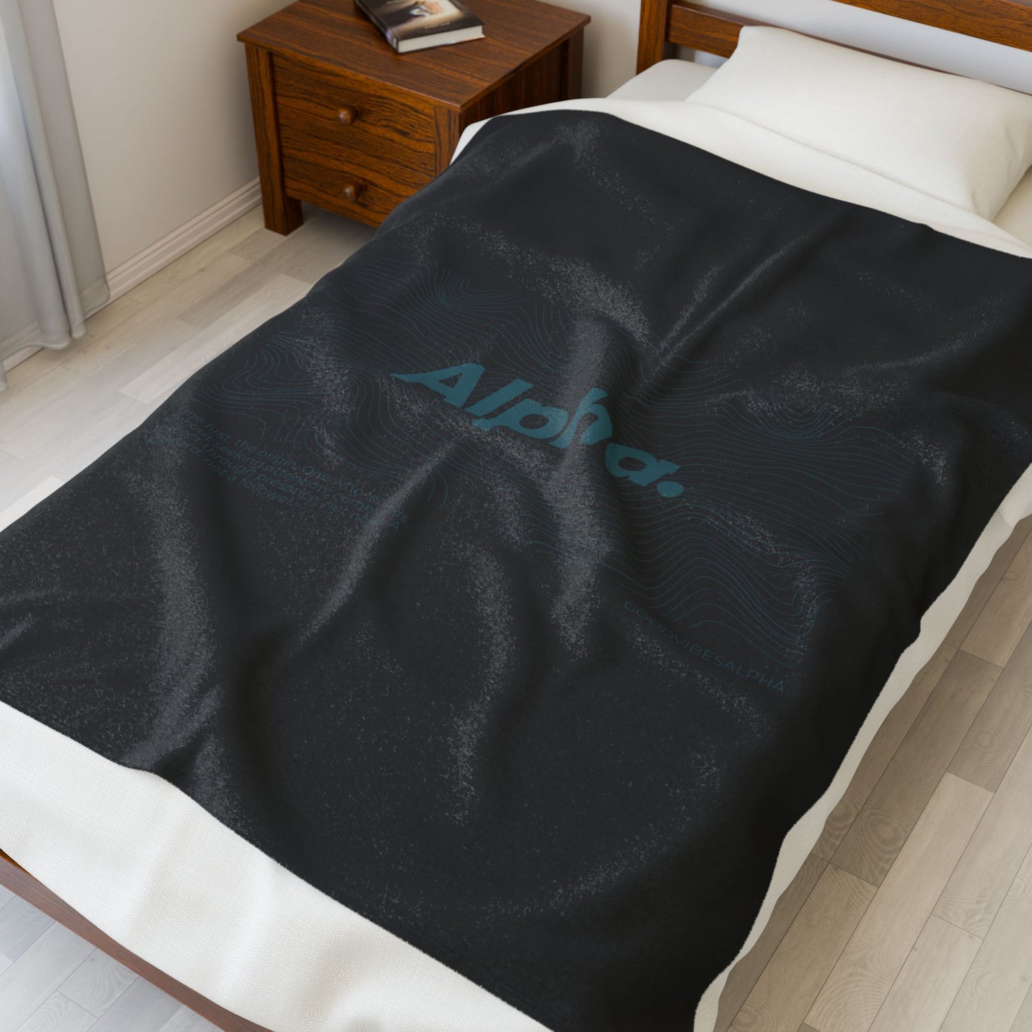 Alpha Waves Plush Blanket (TOB) | Cozy Home Decor, Relaxation Blanket
