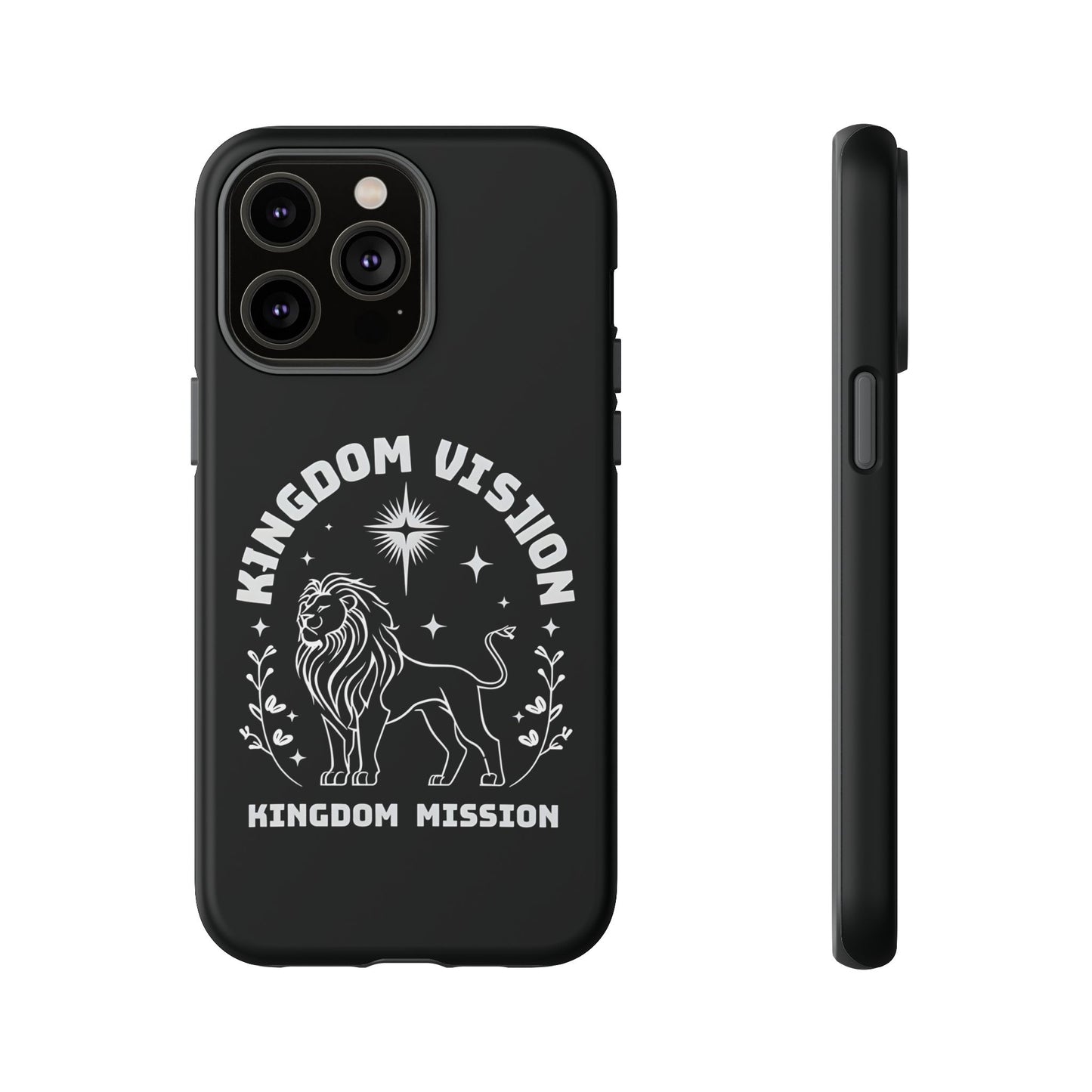 Kingdom Vision Phone Case - Inspirational Lion Design for iPhone 12 to iPhone 16