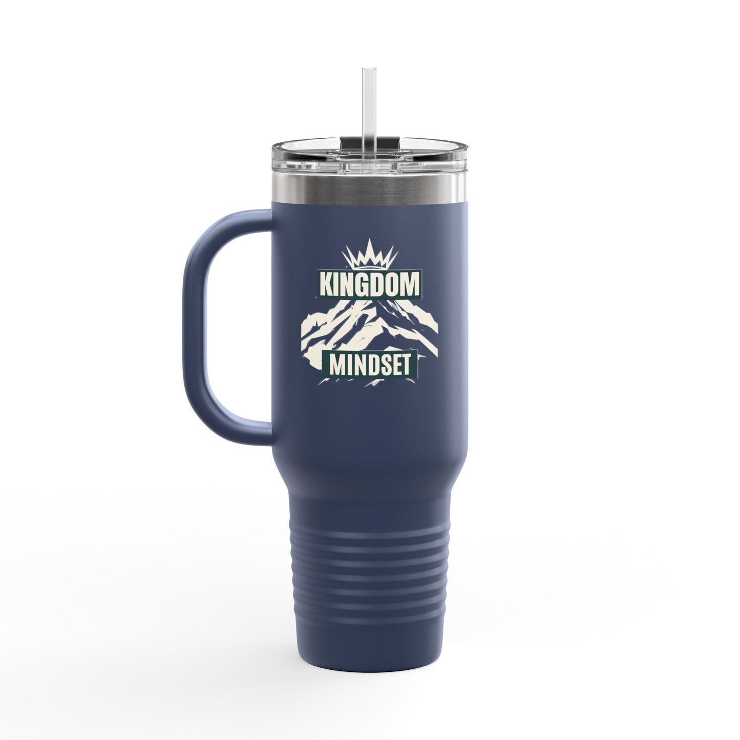 Kingdom Mindset Insulated Travel Mug – 40oz Stainless Steel, Leak-Proof & Double-Wall Insulated