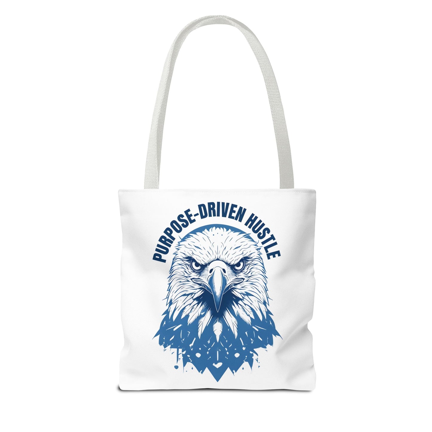 Purpose-Driven Hustle Eagle Tote Bag β Durable Canvas Bag with Bold Motivational Design
