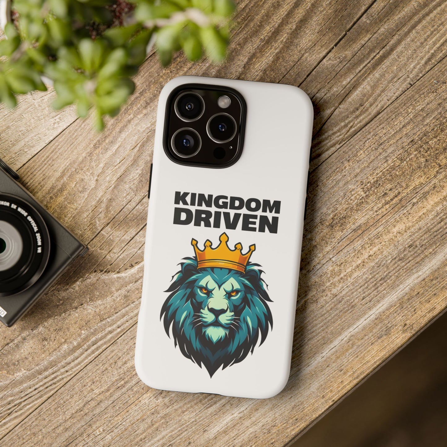 Kingdom Driven Phone Case - Lion Crown Design for iPhone 12 to iPhone 16