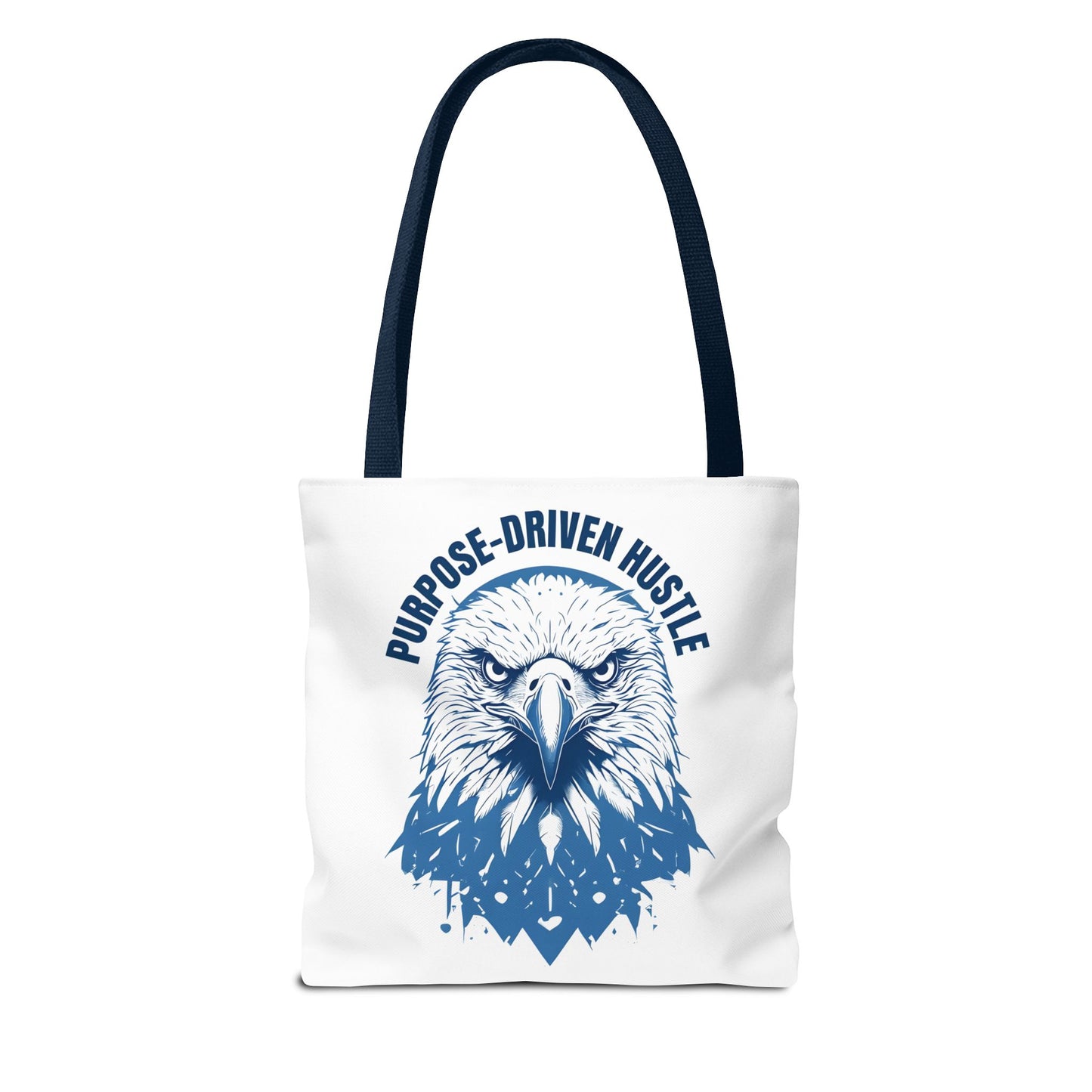 Purpose-Driven Hustle Eagle Tote Bag β Durable Canvas Bag with Bold Motivational Design