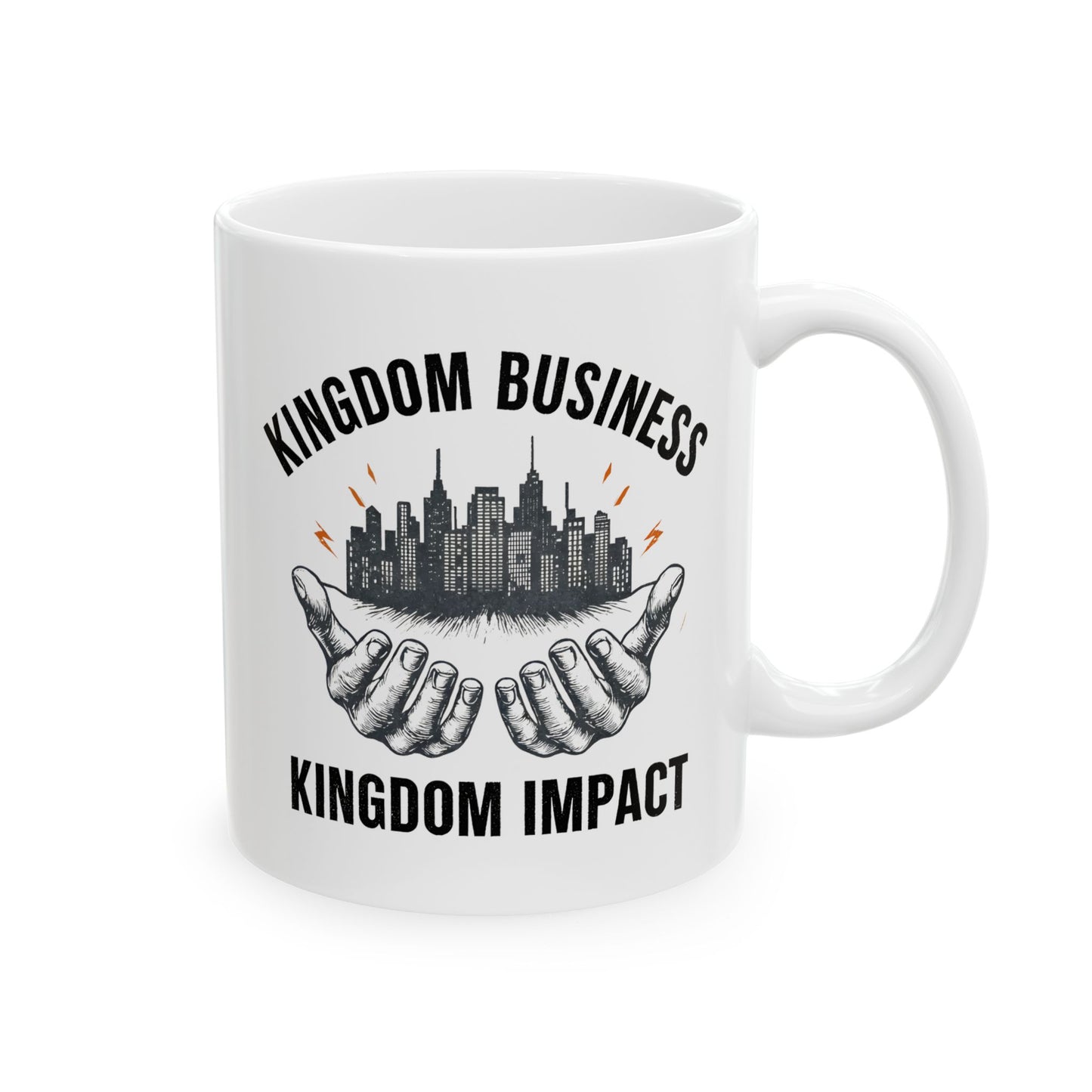 Kingdom Impact Ceramic Mug – Glossy Finish, 11oz & 15oz, Dishwasher & Microwave Safe