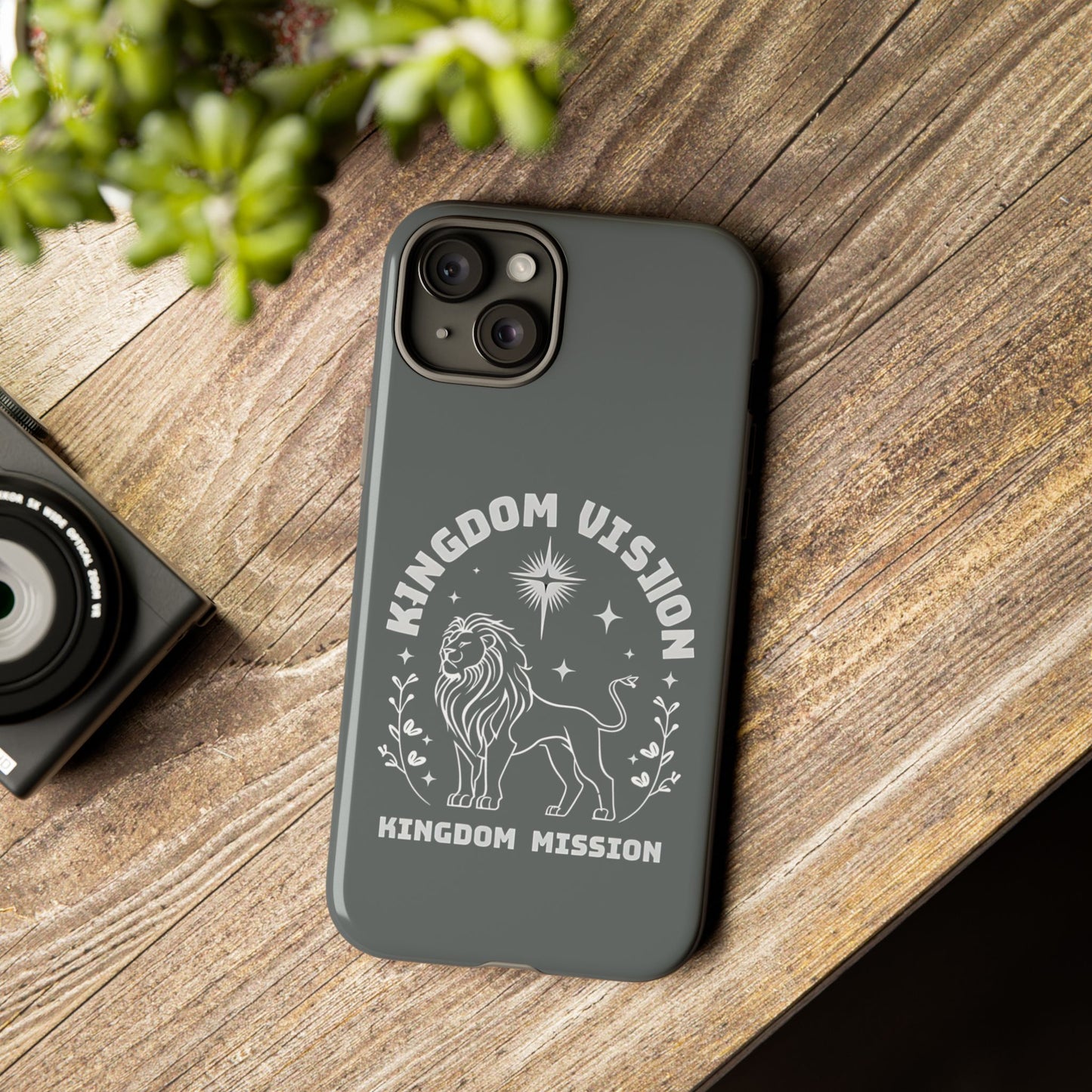 Kingdom Vision Phone Case - Inspirational Lion Design for iPhone 12 to iPhone 16