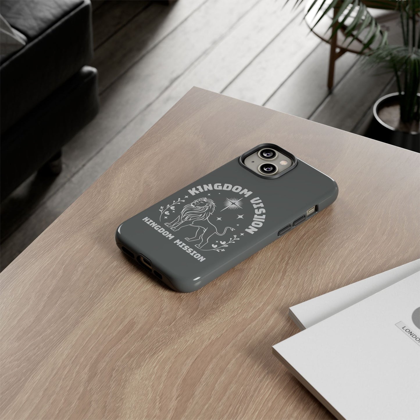 Kingdom Vision Phone Case - Inspirational Lion Design for iPhone 12 to iPhone 16