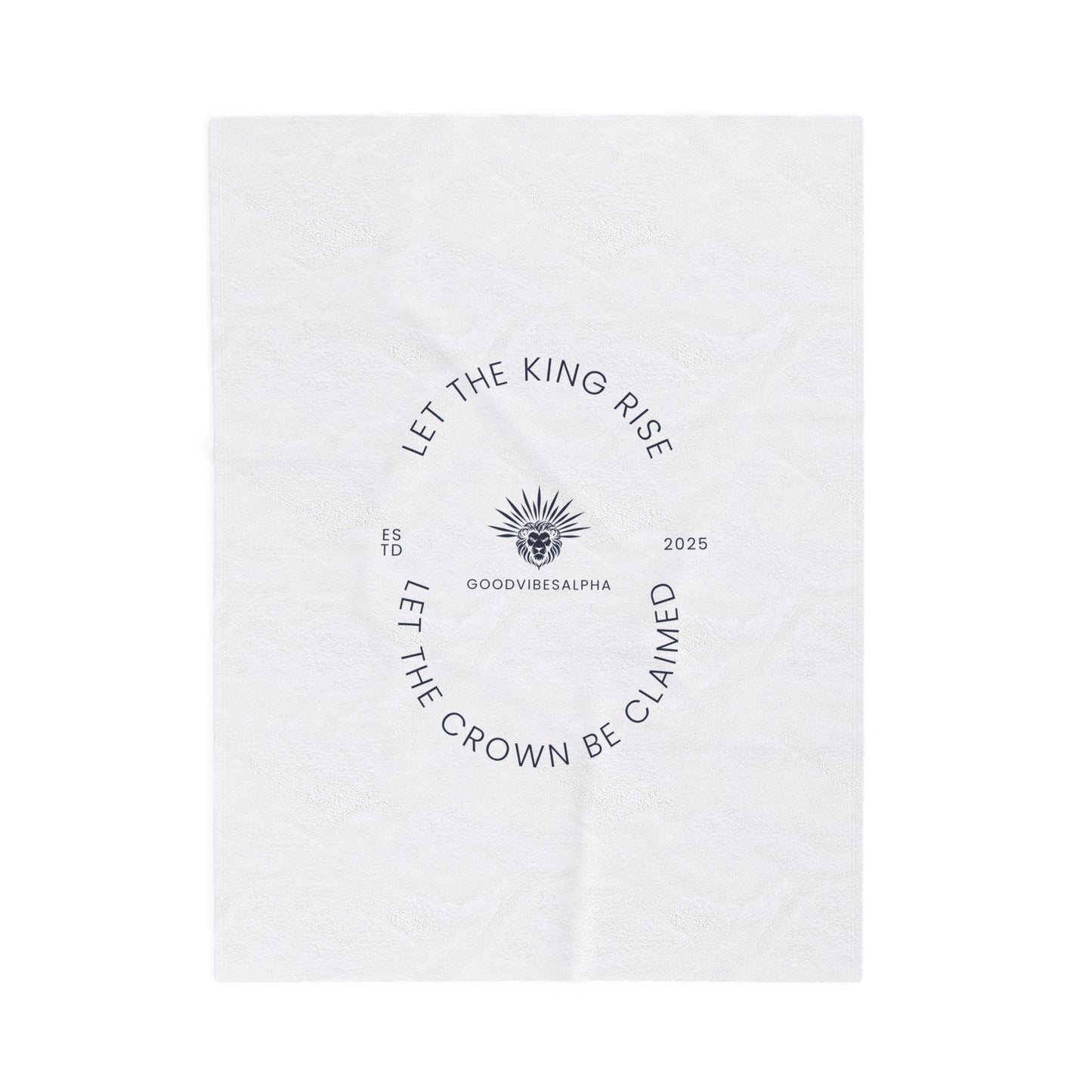 Let The King Rise Plush Blanket (GOB) | Cozy Home Decor, Relaxation Blanket