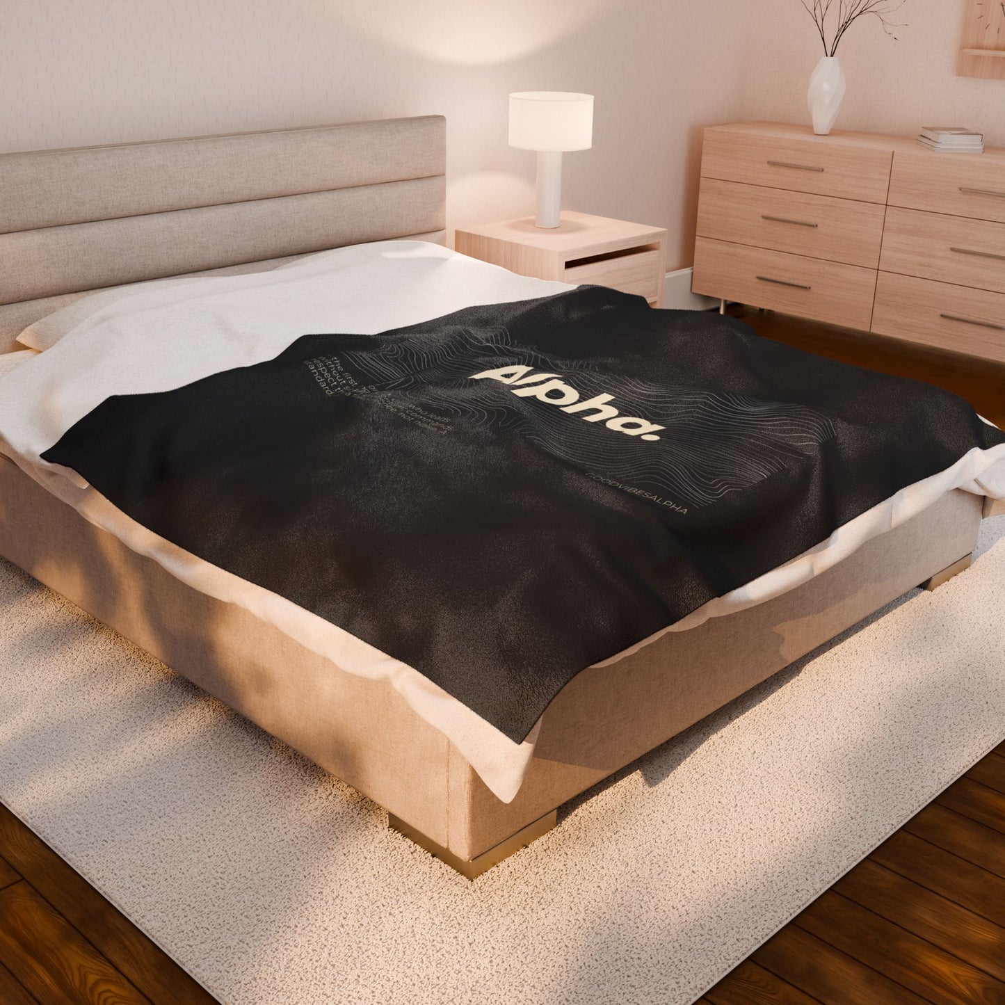 Alpha Waves Plush Blanket (IOB) | Cozy Home Decor, Relaxation Blanket