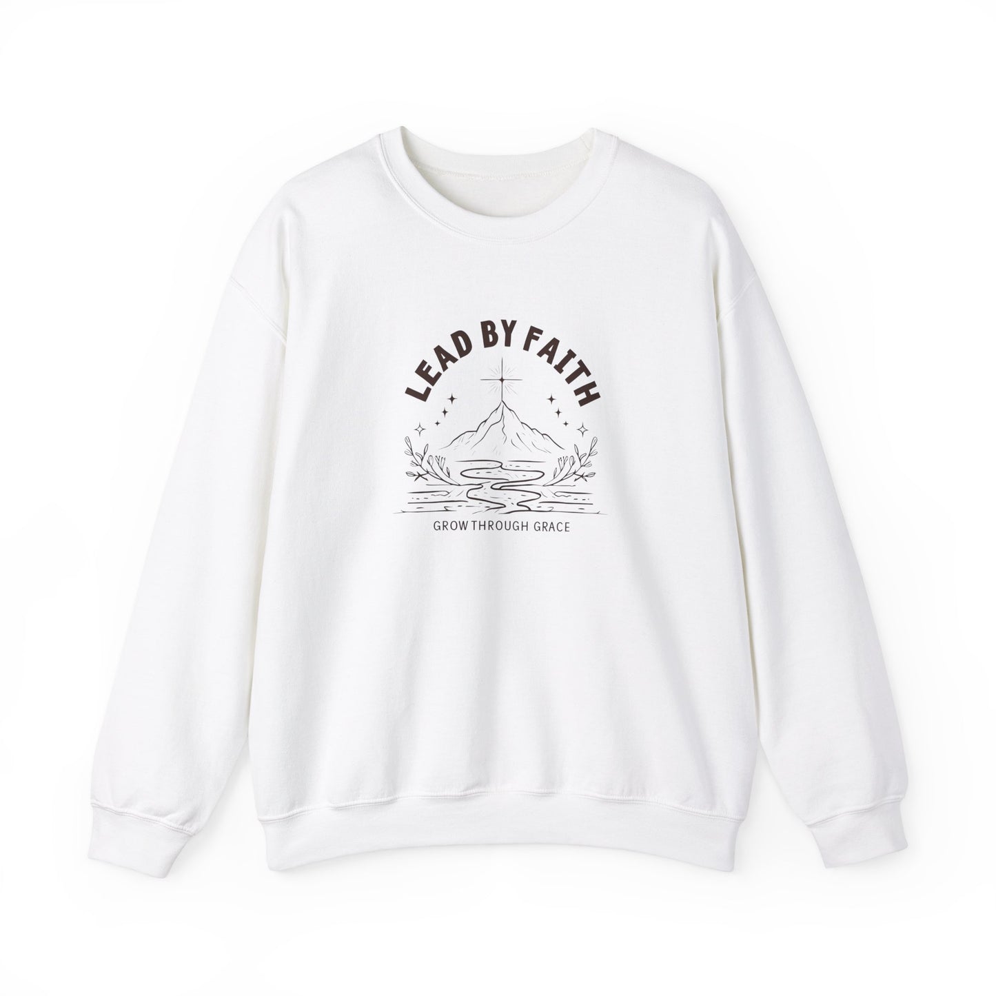 Lead by Faith Crewneck Sweatshirt β Soft Fleece, Classic Fit, Comfortable Everyday Wear