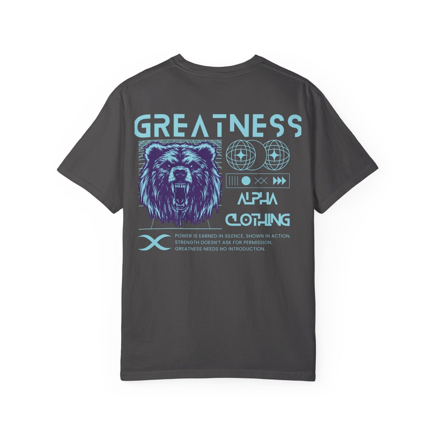 Greatness (Aqua) Unisex Garment-Dyed T-Shirt – Soft, Durable & Comfortable Everyday Wear
