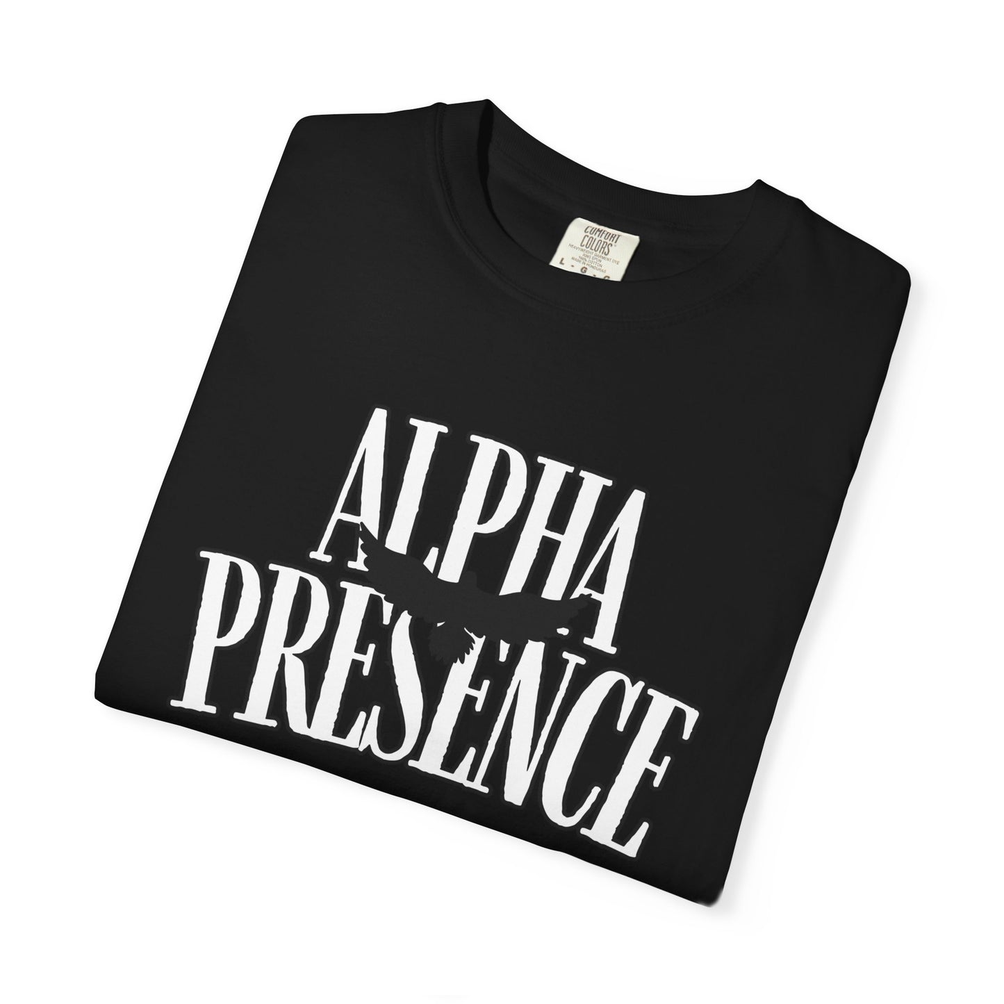 Alpha Presence Unisex Garment-Dyed T-Shirt – Casual Everyday Fit, Streetwear Vibes, Gift for Him or Her, Soft Cotton