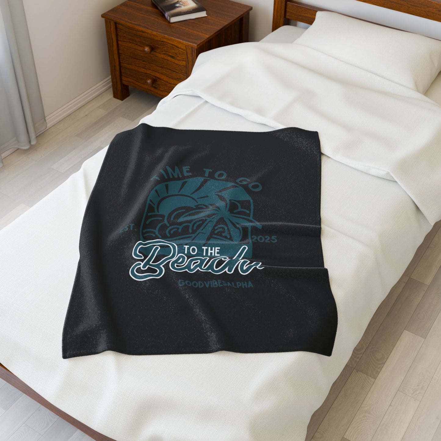 Beach Time Plush Blanket (TOB) | Cozy Home Decor, Relaxation Blanket