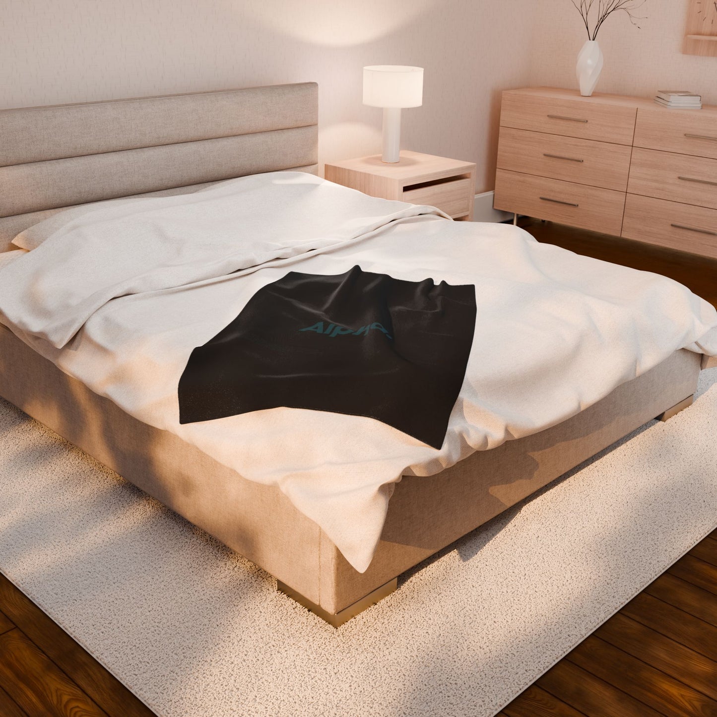 Alpha Waves Plush Blanket (TOB) | Cozy Home Decor, Relaxation Blanket
