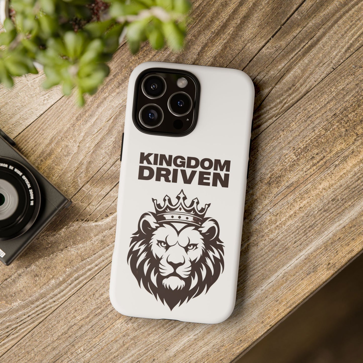Kingdom Driven Phone Case - Lion Crown Design for iPhone 12 to iPhone 16